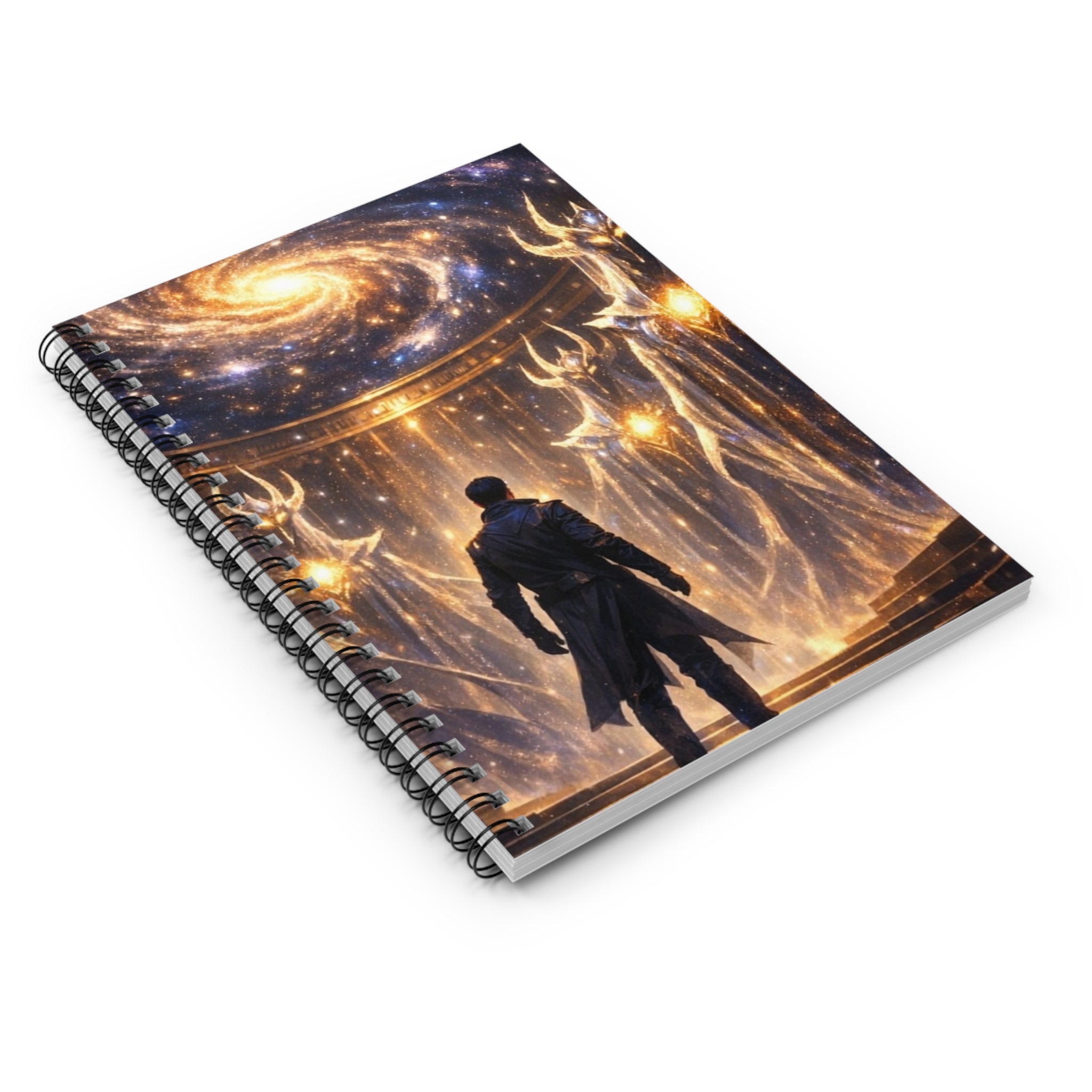 PRB Eternal Witnesses Spiral Notebook | Ruled Journal, Cosmic Fantasy Cover by Power Runs Black