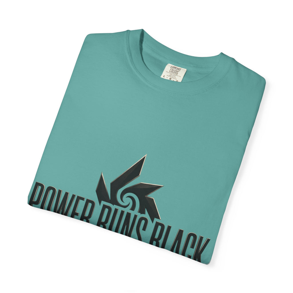 Power Runs Black PRB "Wear The Code" Mystic Shield T-Shirt — Geometric Sigil Graphic Tee by Printify