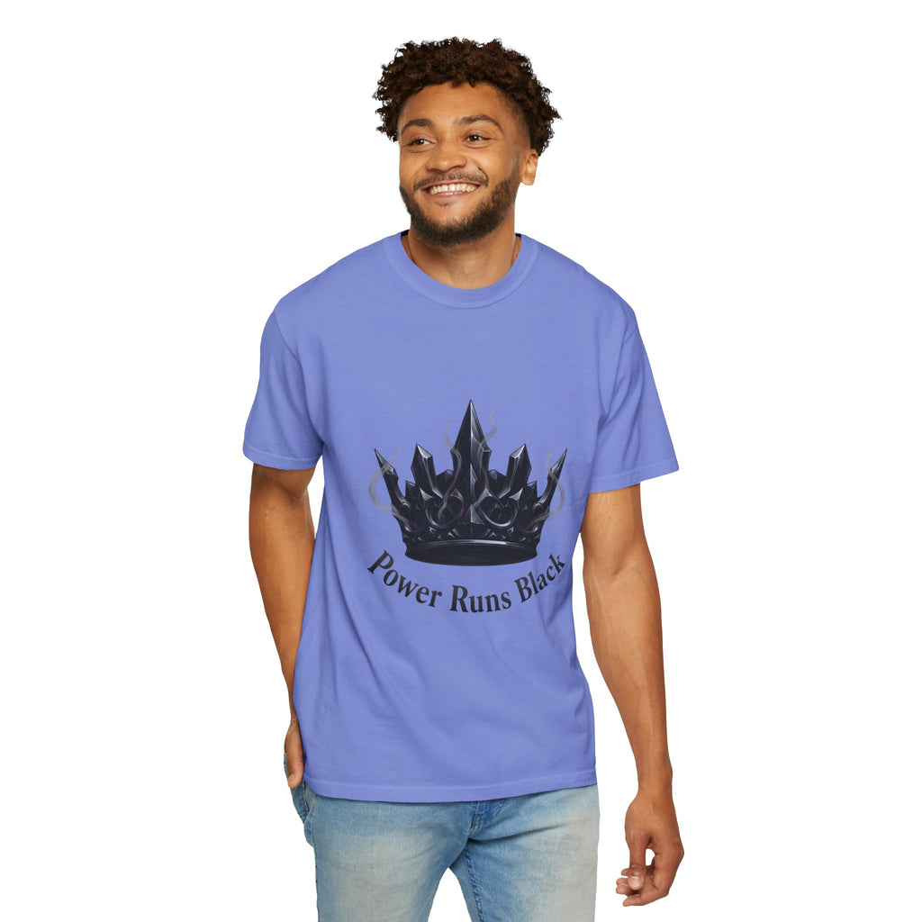 PRB Power Runs Black Crown Graphic T-Shirt by Printify