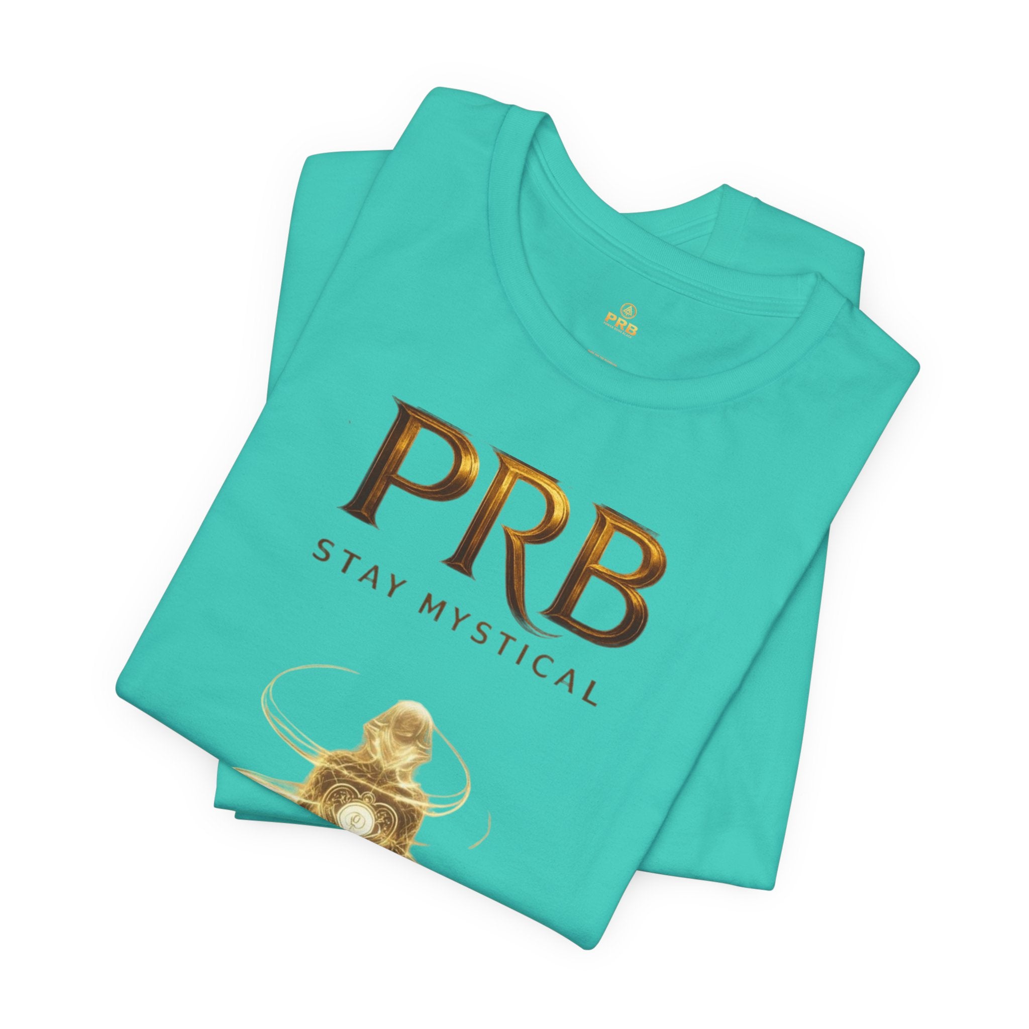 PRB Mystical Graphic Tee – "PRB Stay Mystical" Spiritual Book & Light Design by Power Runs Black