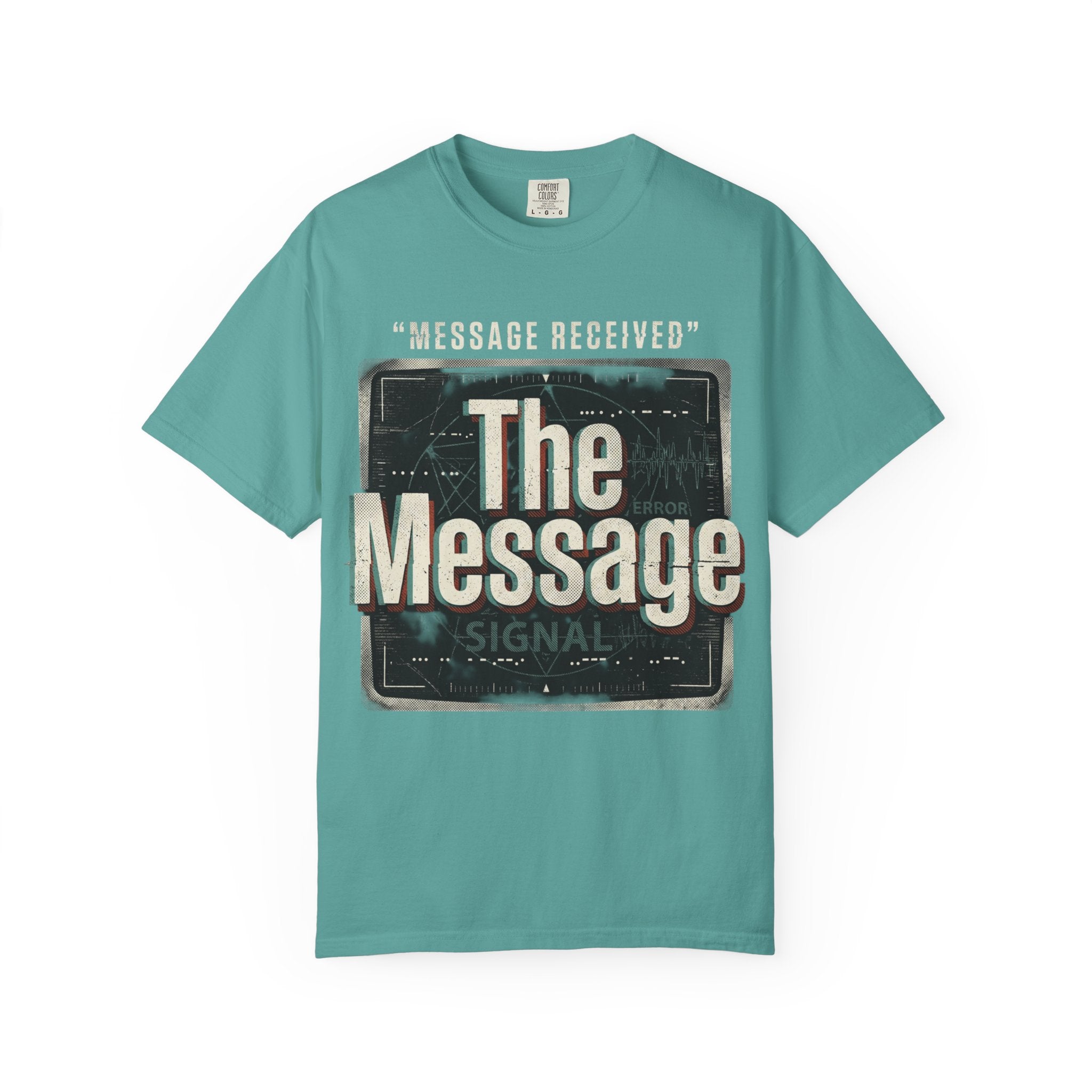 Power Runs Black PRB The Message Signal T-Shirt — Retro Graphic Tee with 'Message Received' Design by Power Runs Black