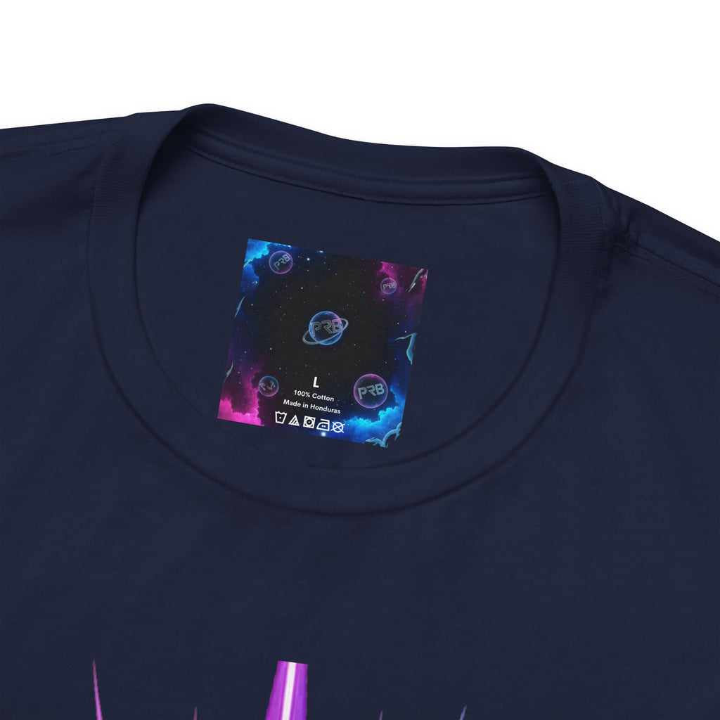 Power Runs Black PRB Running Pulse Graphic Tee — Neon Runner Heartbeat Sports T‑Shirt by Power Runs Black