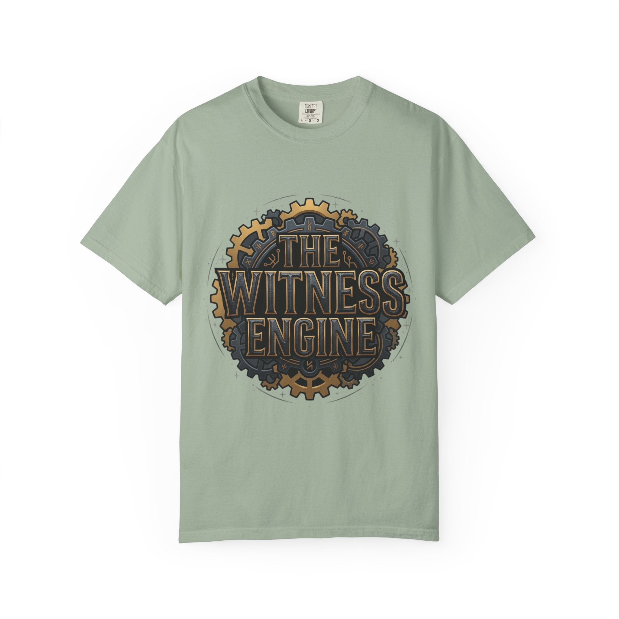 Printify PRB The Witness Engine T-shirt | Steampunk Gear Logo - T-Shirt