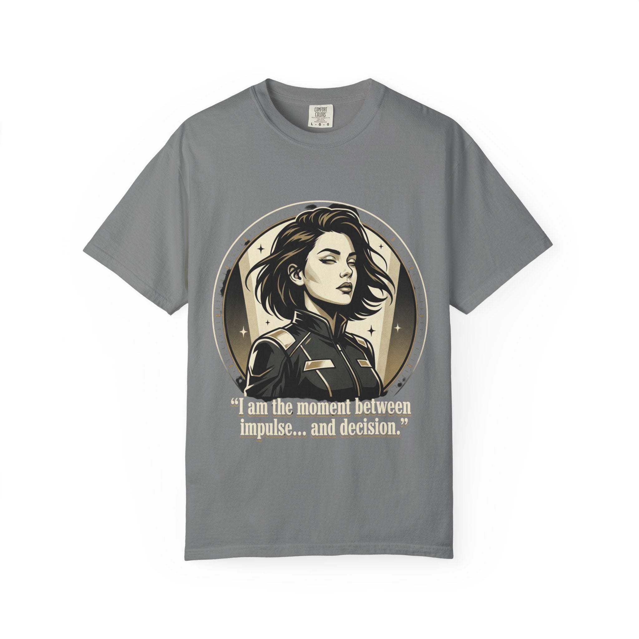 Power Runs Black Retro Space Captain Portrait T-Shirt — 'Fearless Commander' Graphic Tee by Power Runs Black