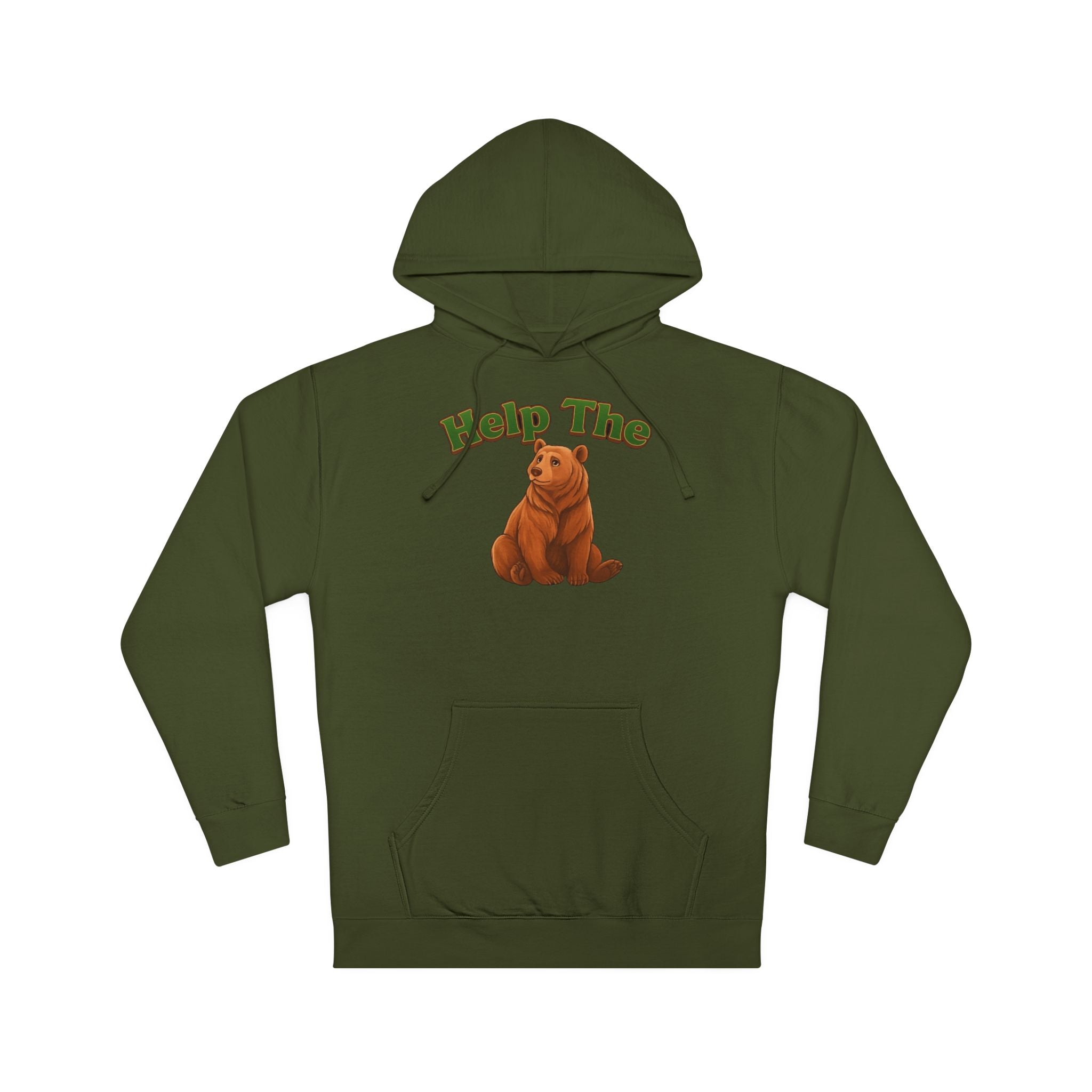 PRB "Don't Help Me Help The Bear" Graphic Hoodie by Power Runs Black