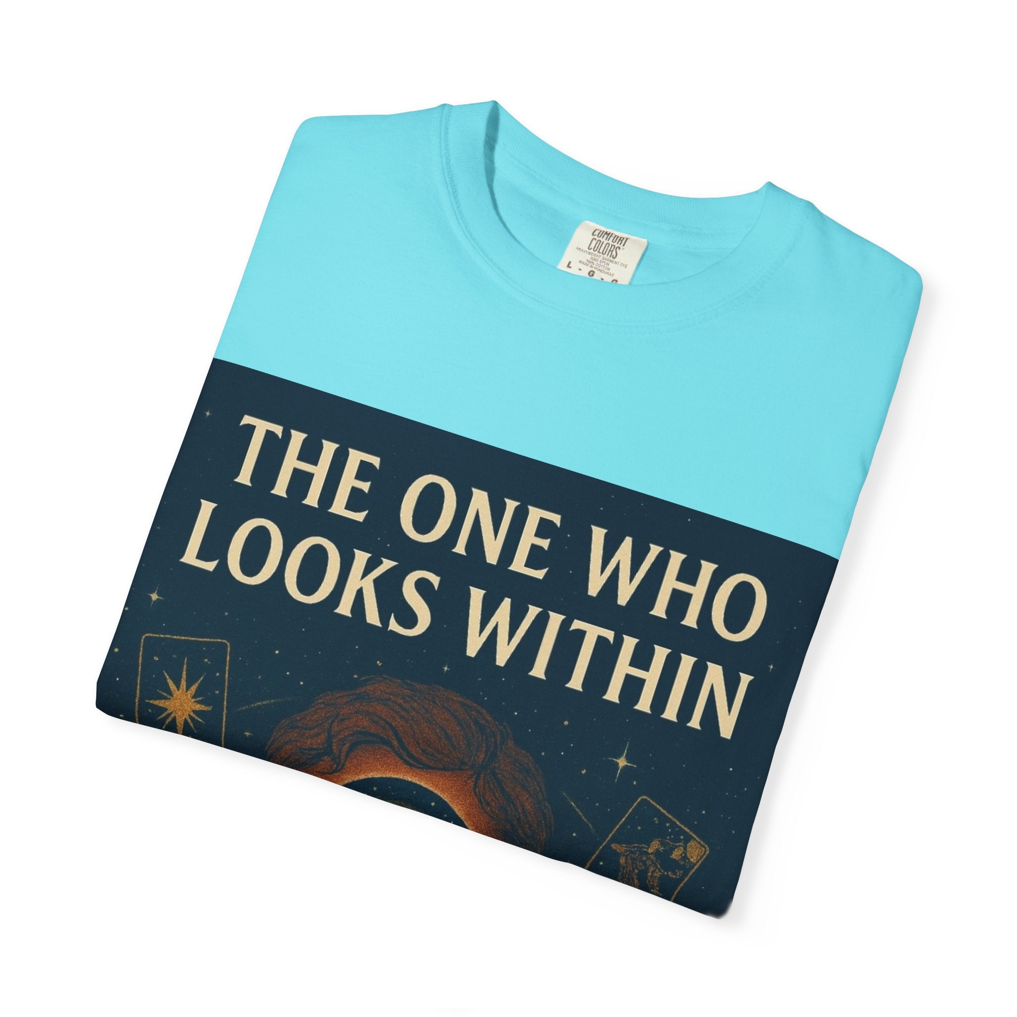 PRB Tarot Eye T-Shirt — "The One Who Looks Within" Mystical Graphic Tee by Power Runs Black