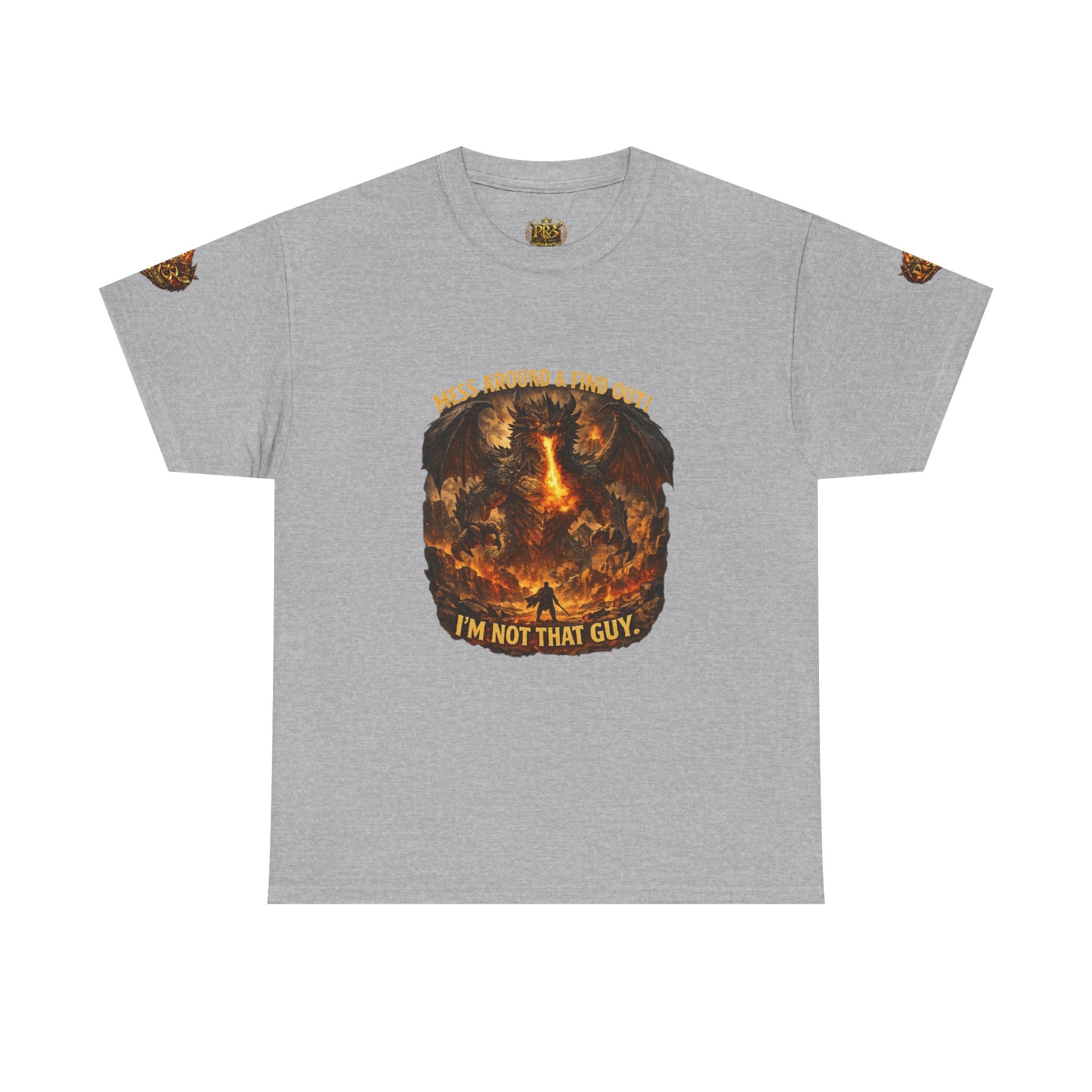 Power Runs Black PRB Demonic Warrior Illustration Tee | "I'm Not That Guy" Graphic Shirt by Printify