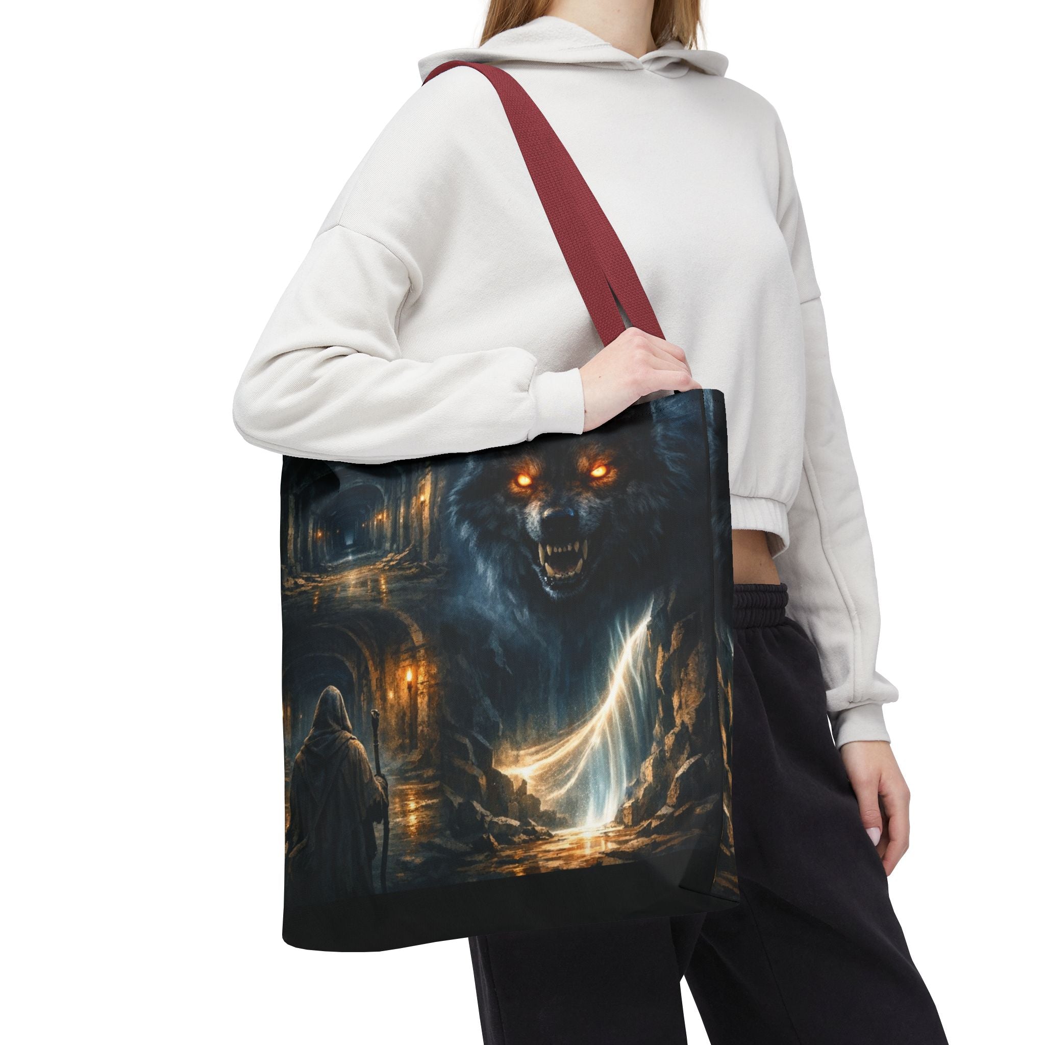 PRB The Echo Hounds Illustration Tote Bag | Gothic Horror Artwork by Printify