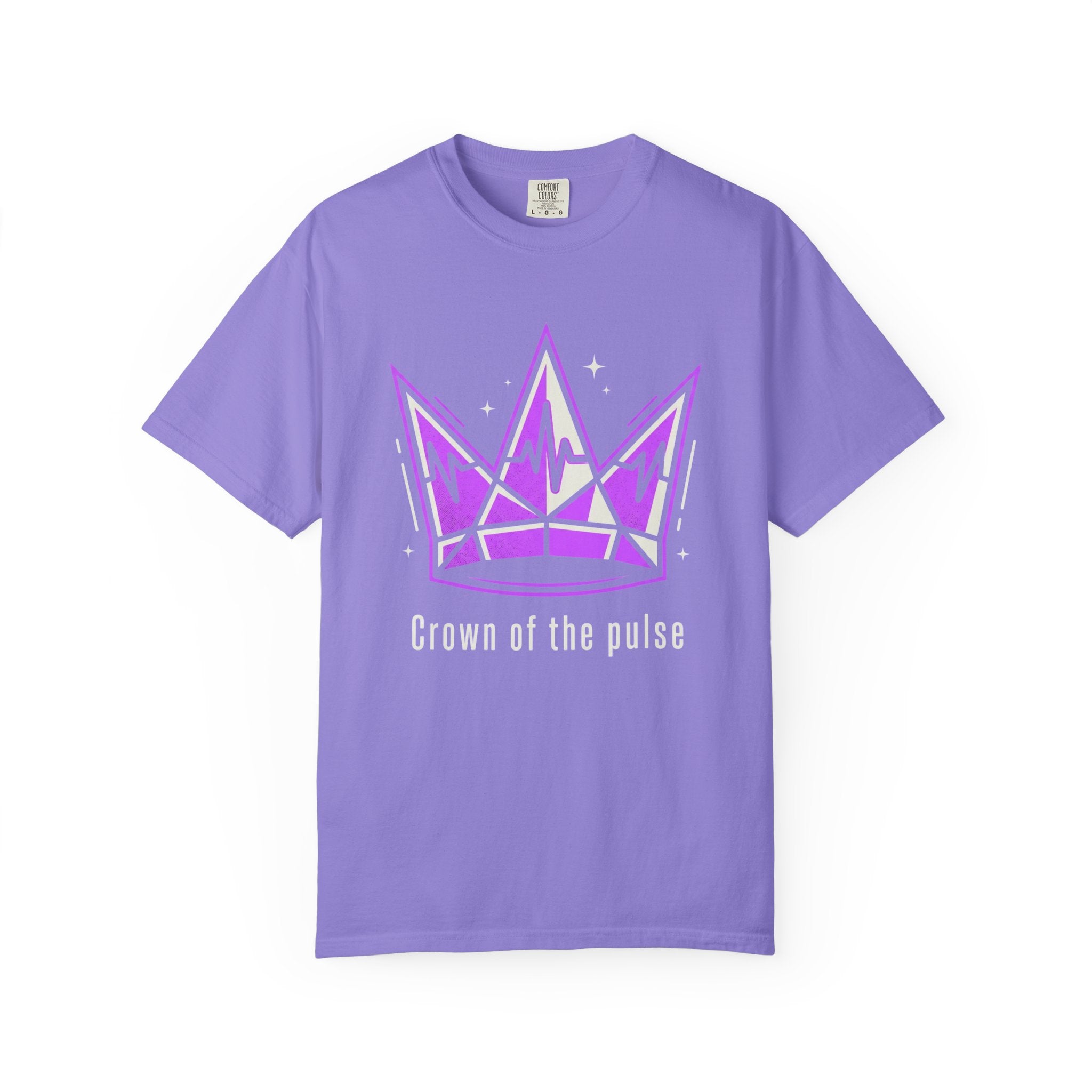 Power Runs Black PRB Crown Graphic T-Shirt — Purple Royal Crown Streetwear Tee by Power Runs Black