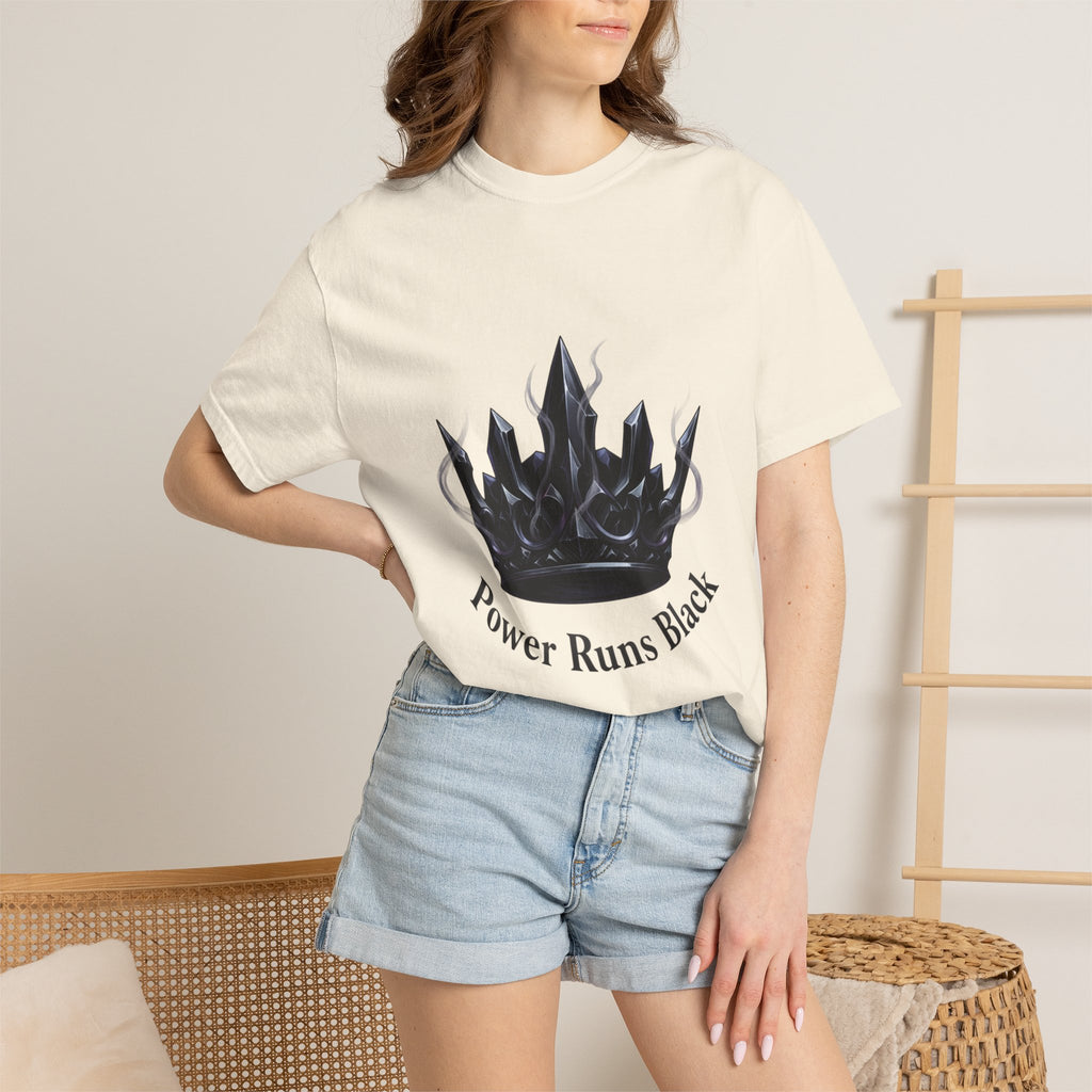 PRB Power Runs Black Crown Graphic T-Shirt by Power Runs Black