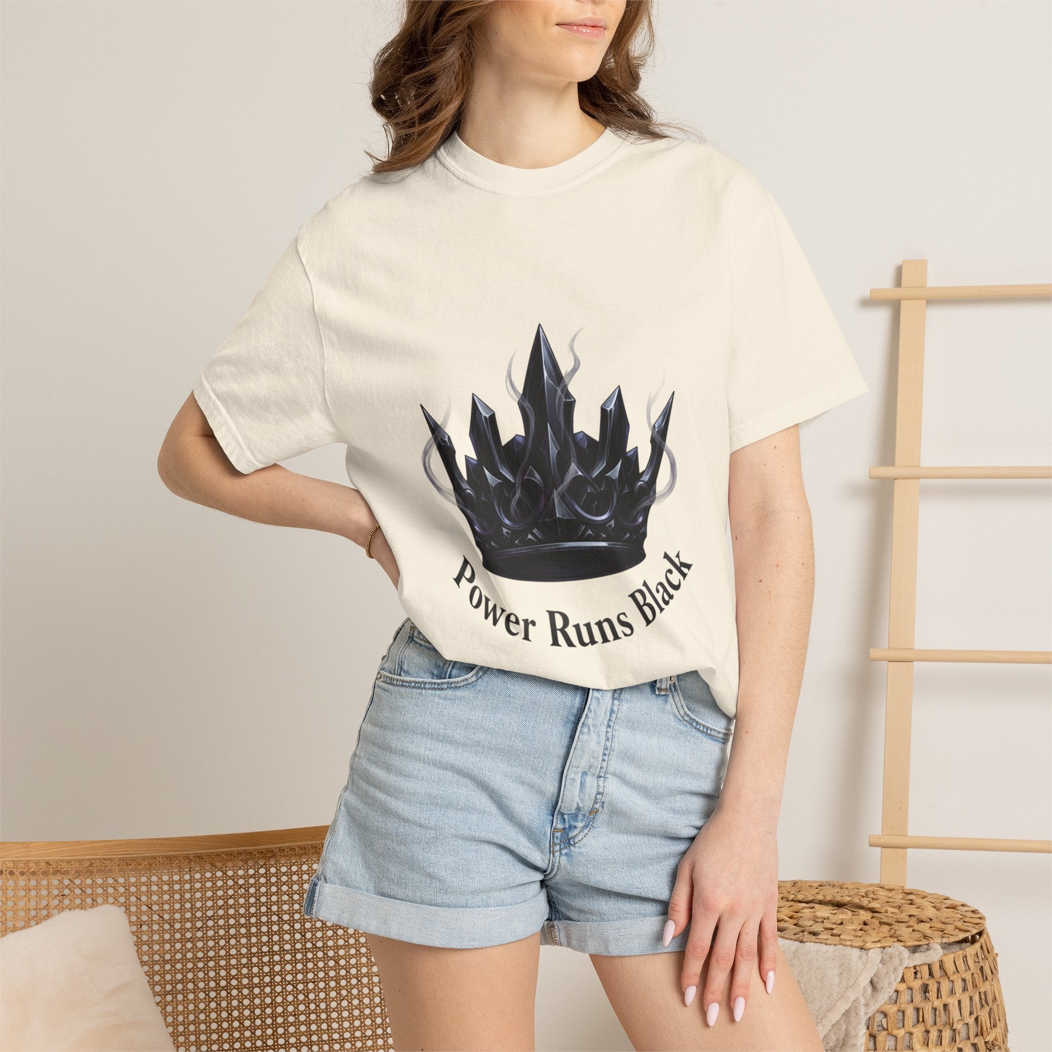PRB Power Runs Black Crown Graphic T-Shirt by Power Runs Black
