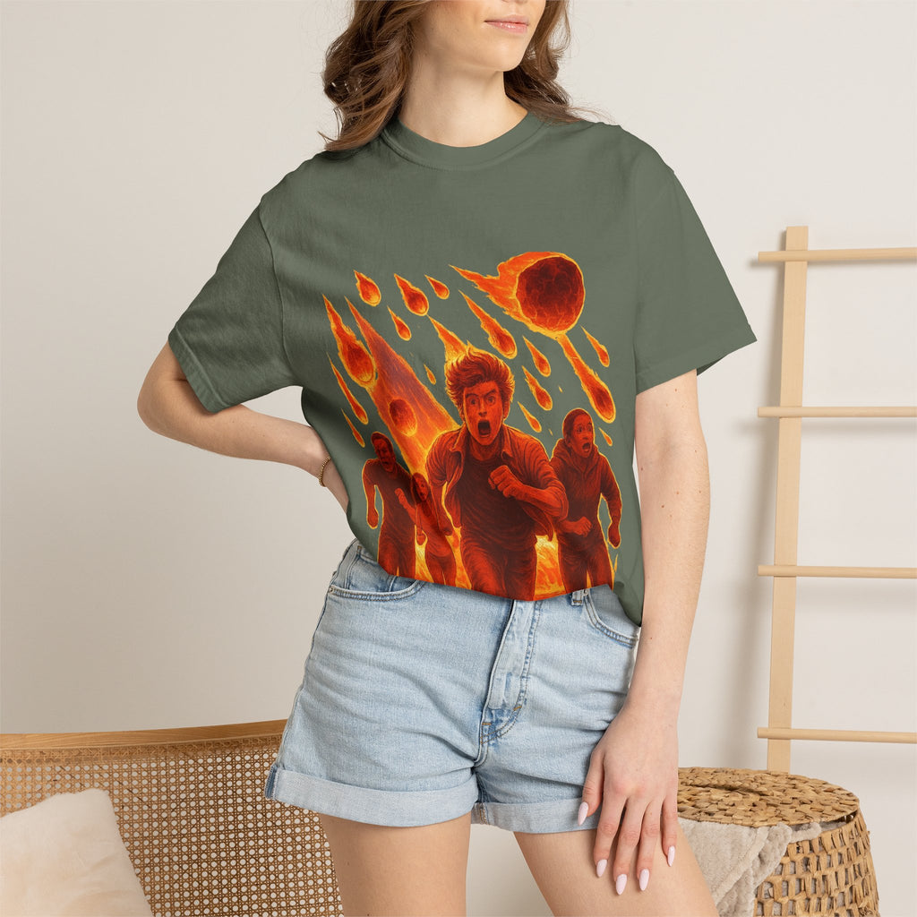 PRB Meteor Shower Escape T-Shirt — Apocalyptic Running Graphic Tee by Power Runs Black
