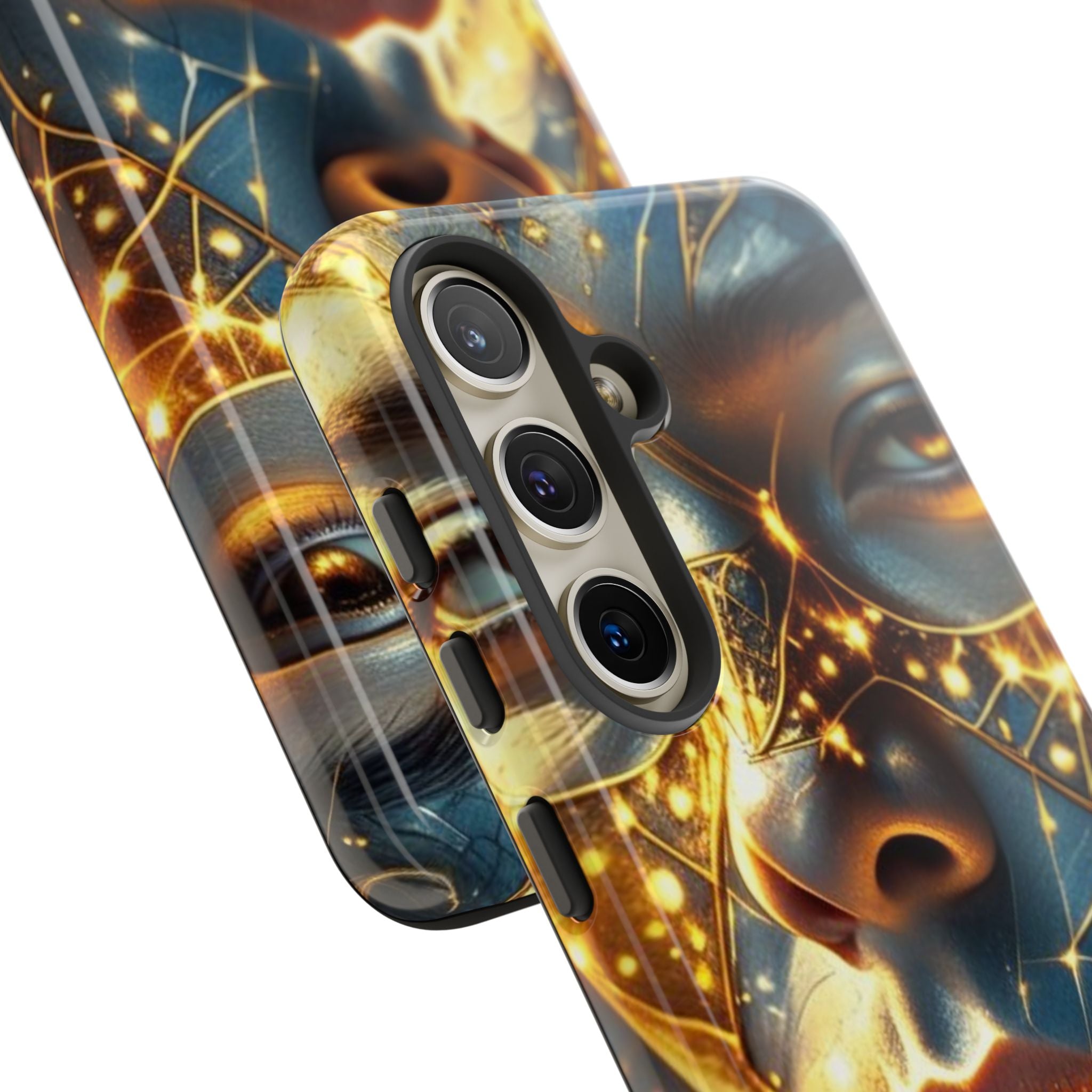PRB Galactic Portrait Tough Case | Cosmic Face Phone Case, Starry Nebula Design by Printify