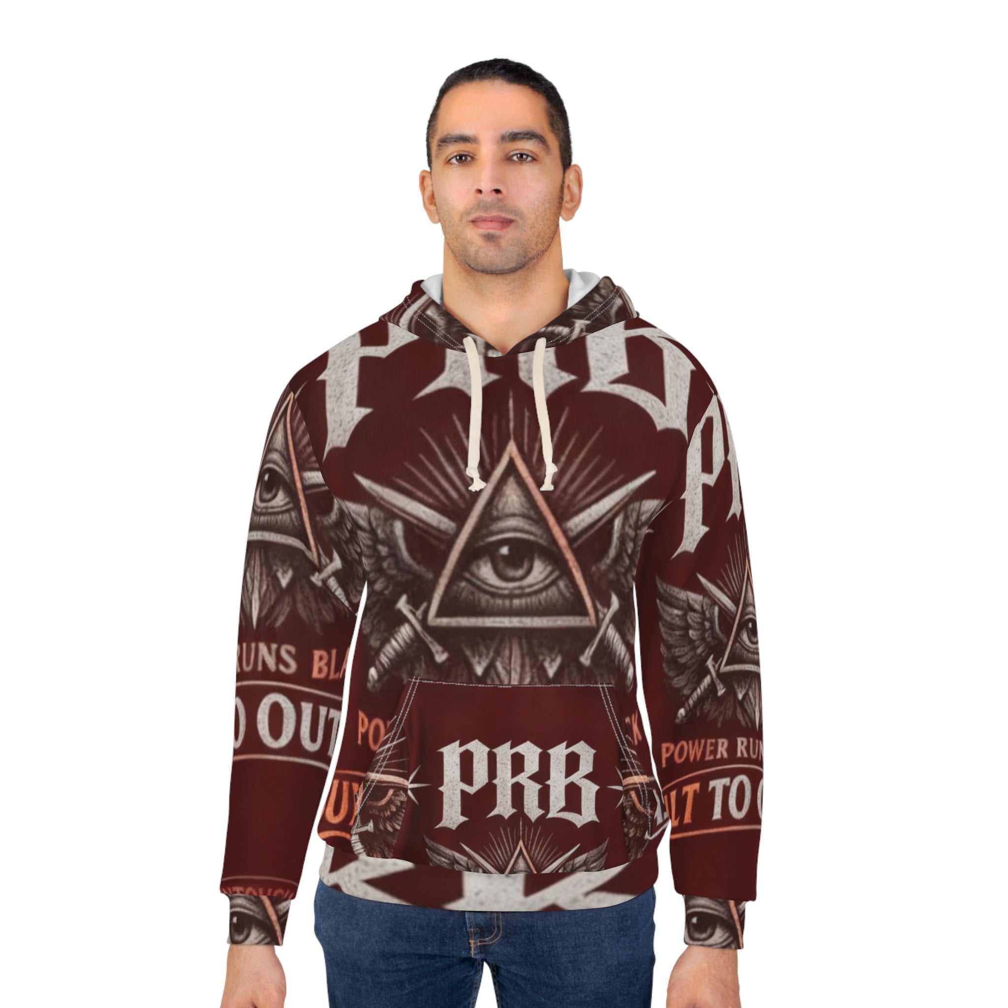 PRB Built to Outlast Hoodie - Power Runs Black Graphic Pullover by Power Runs Black