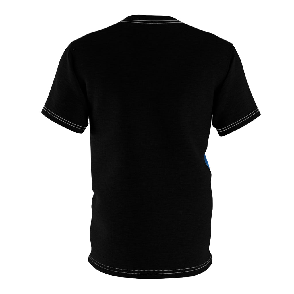 PRB Galaxy Earthscape Tee — Sci‑Fi Space Planet All‑Over Print by Power Runs Black