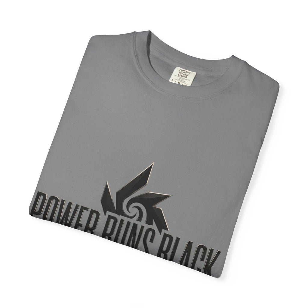 Power Runs Black PRB "Wear The Code" Mystic Shield T-Shirt — Geometric Sigil Graphic Tee by Printify