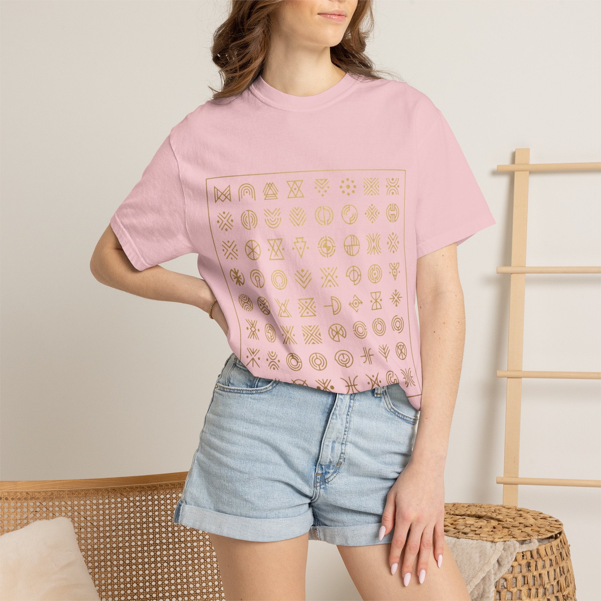 PRB Symbol Grid Graphic Tee — Garment-Dyed Heavyweight Cotton | Power Runs Black by Power Runs Black