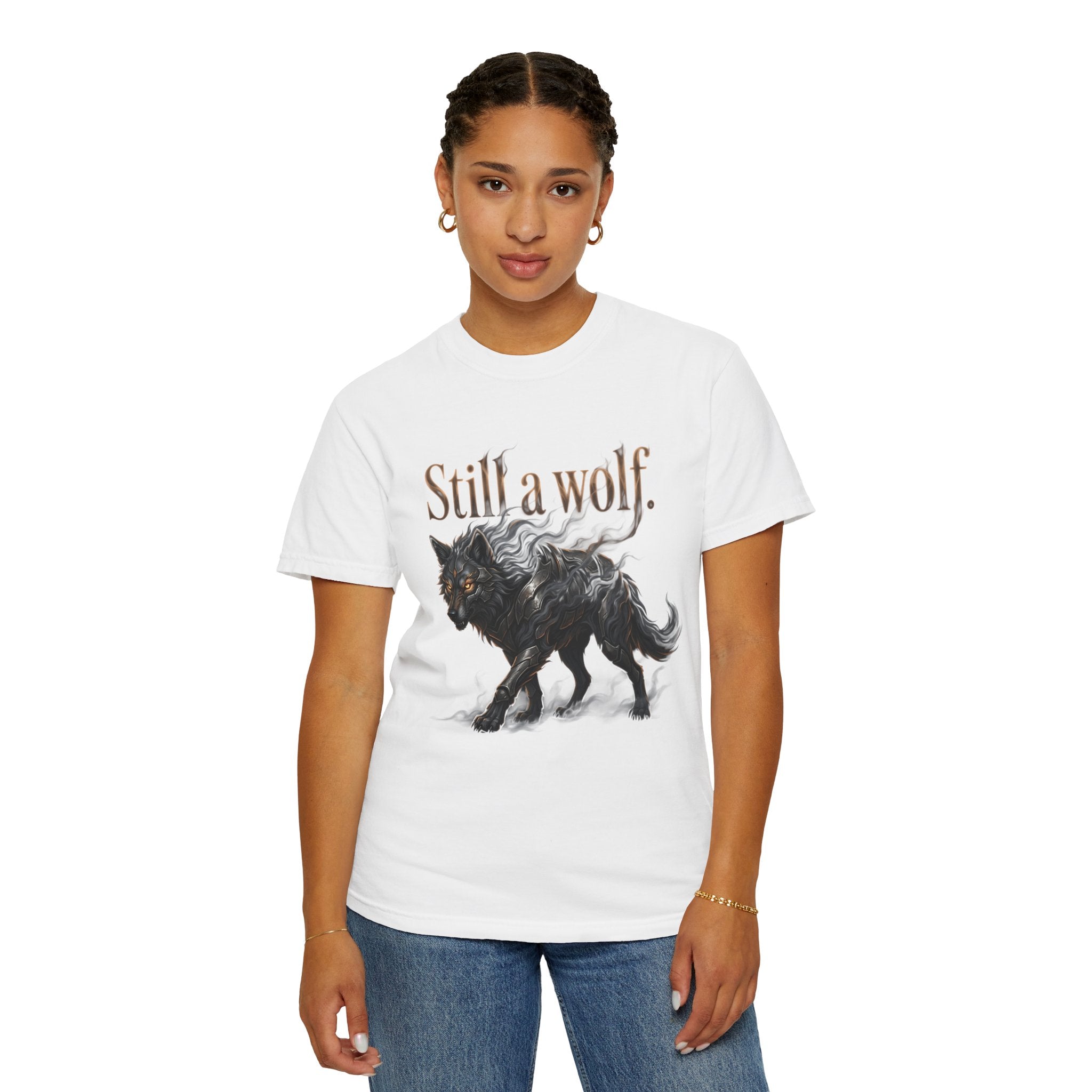 PRB Still a Wolf T-Shirt — Dark Wolf Graphic Tee by Printify