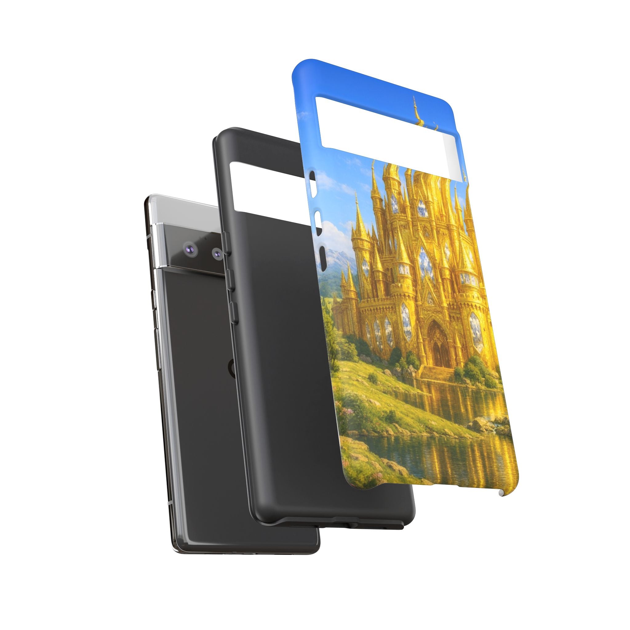 PRB Golden Castle iPhone Case | Fantasy Palace Phone Case by Power Runs Black
