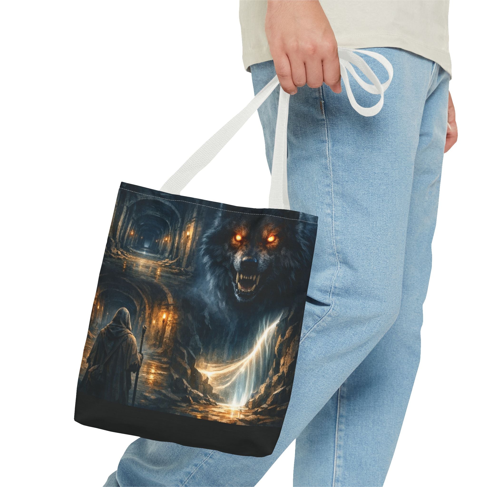 PRB The Echo Hounds Illustration Tote Bag | Gothic Horror Artwork by Power Runs Black