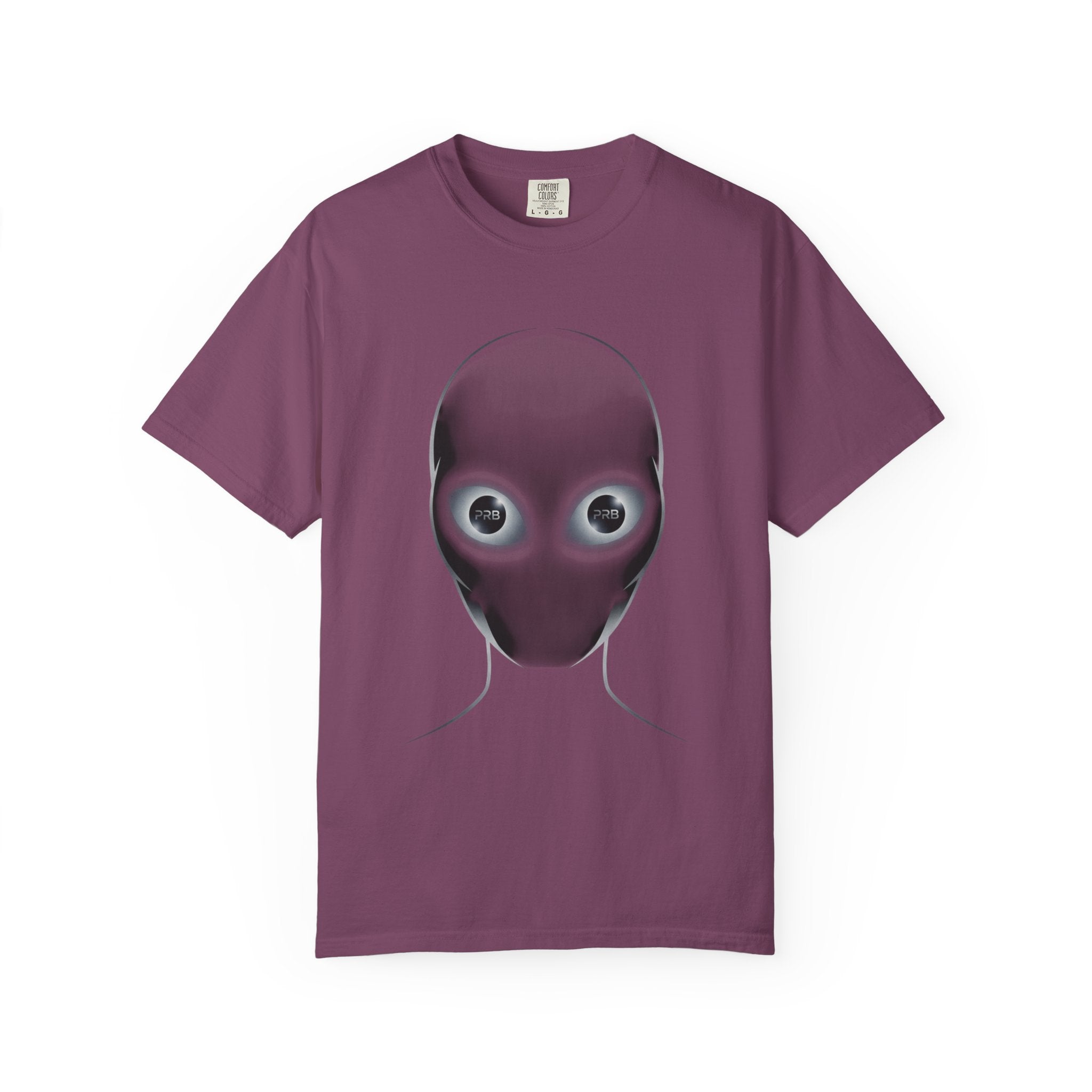 Printify Alien Head Graphic T-Shirt — Surreal Sci‑Fi Face Tee - T-Shirt