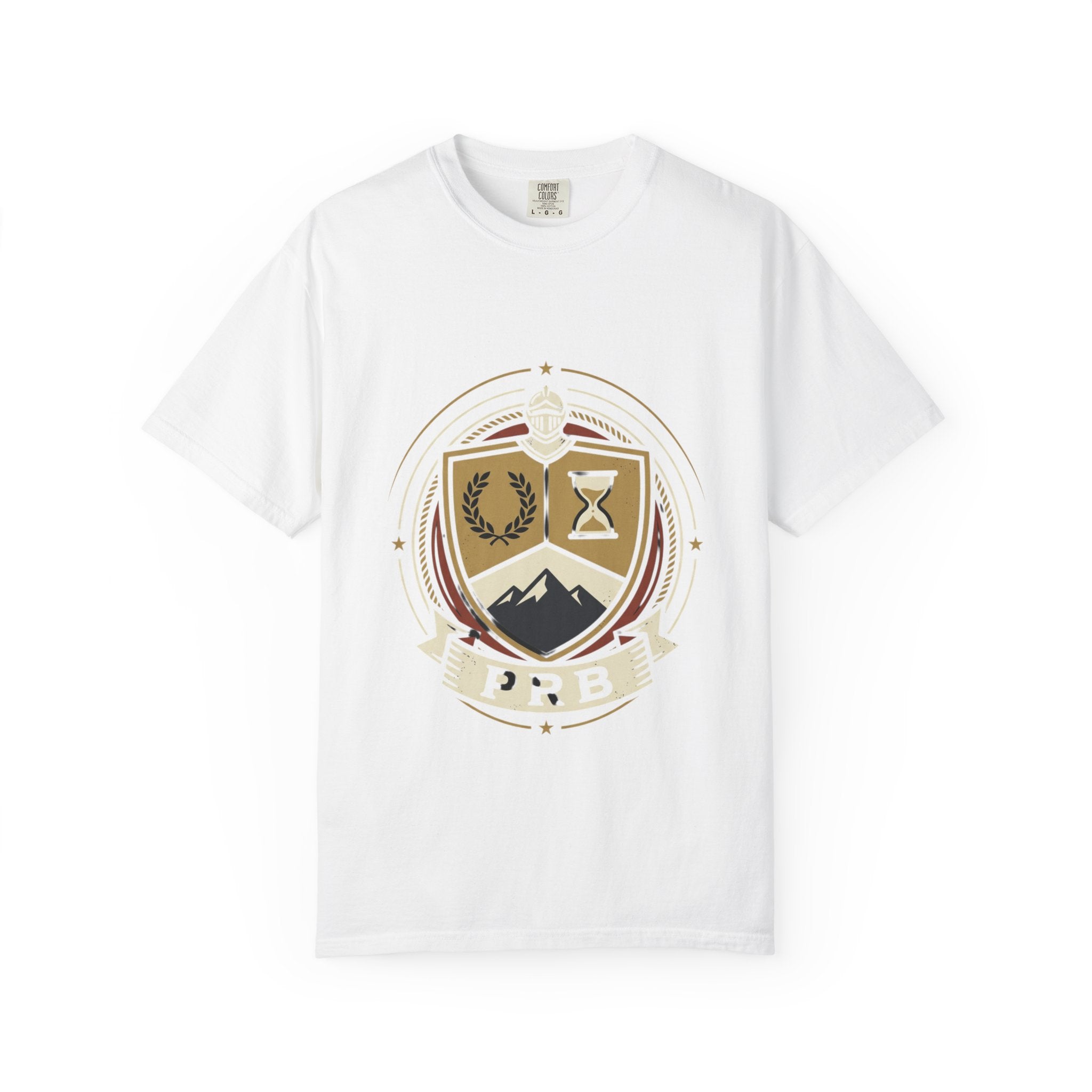 Adventure Crest Emblem T-Shirt | Vintage Mountain Badge Graphic Tee by Printify
