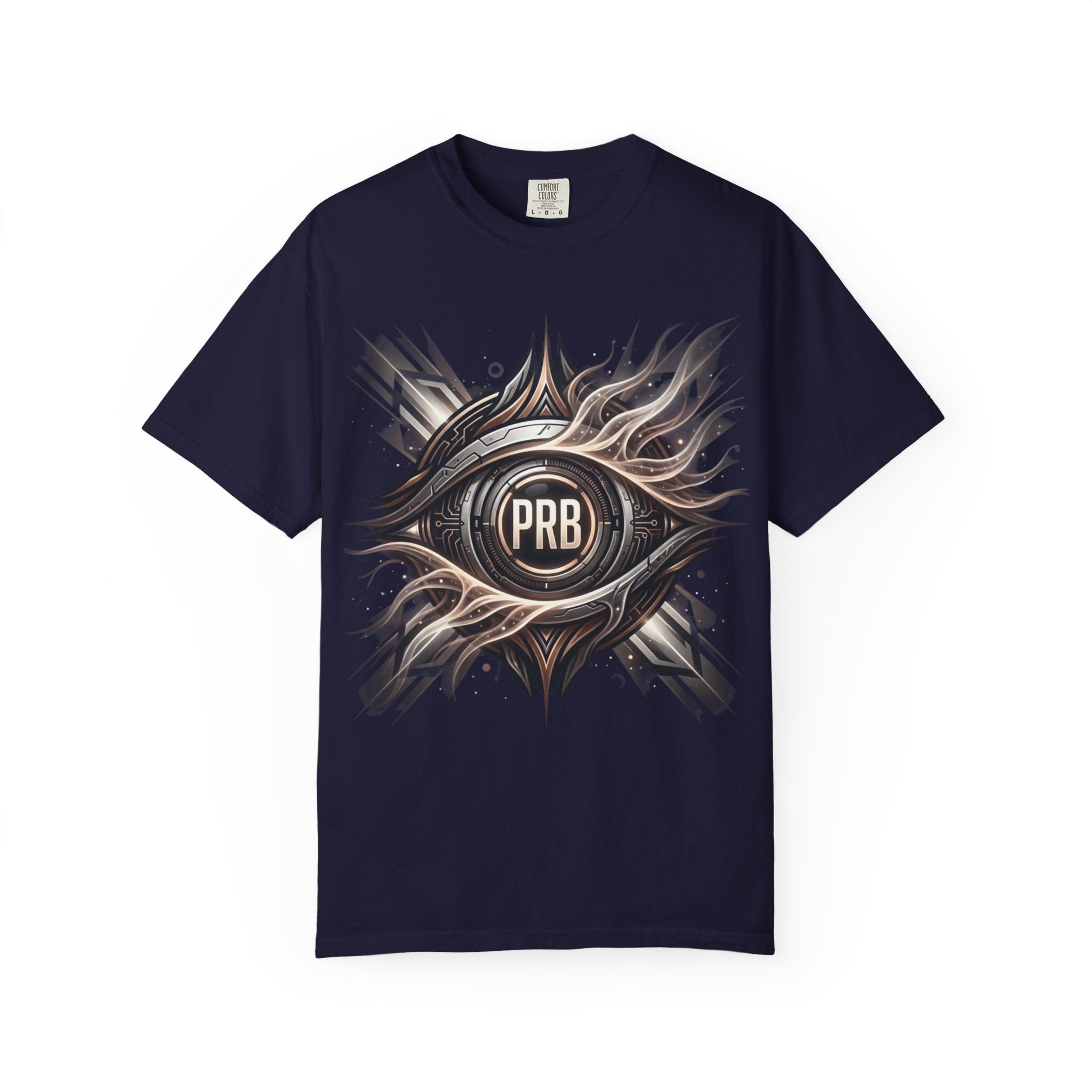 Printify PRB Clairvoyant Engine 4K Abstract Eye Emblem T-Shirt | PRB Center Medallion Graphic - T-Shirt