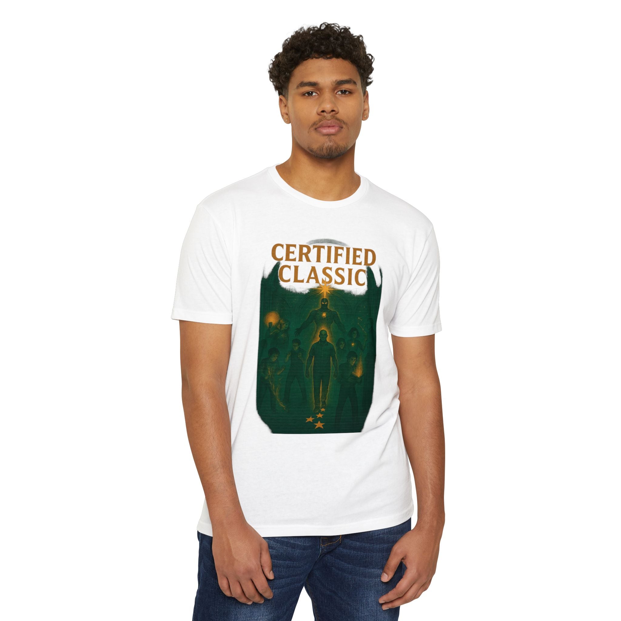PRB Certified Classic T-Shirt | Vintage Spacewalk Illustration by Printify