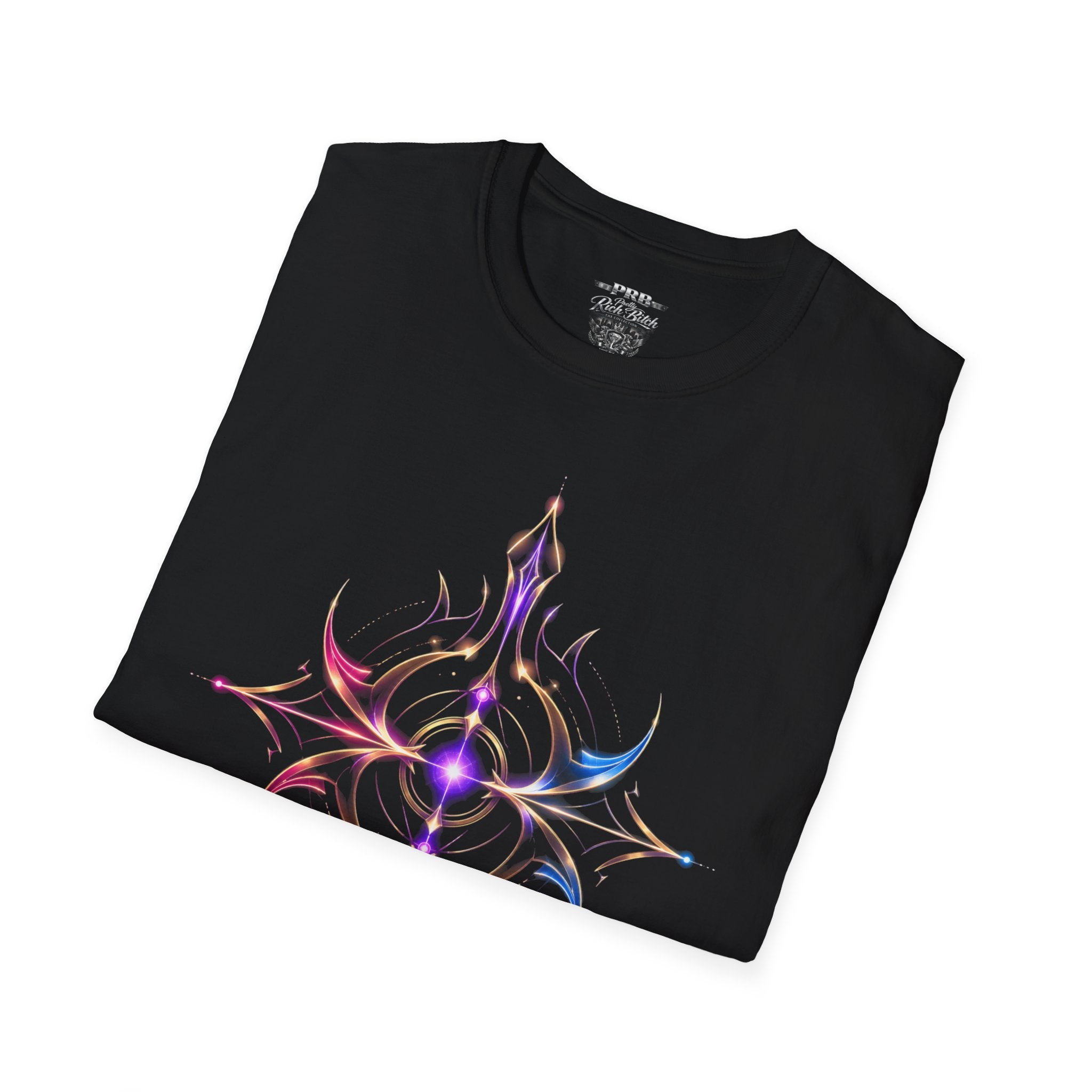 Power Runs Black PRB Pretty Rich Bitch The Collection Mystic Mandala Tee — Subtle Pastel Spiritual Graphic T-Shirt by Power Runs Black