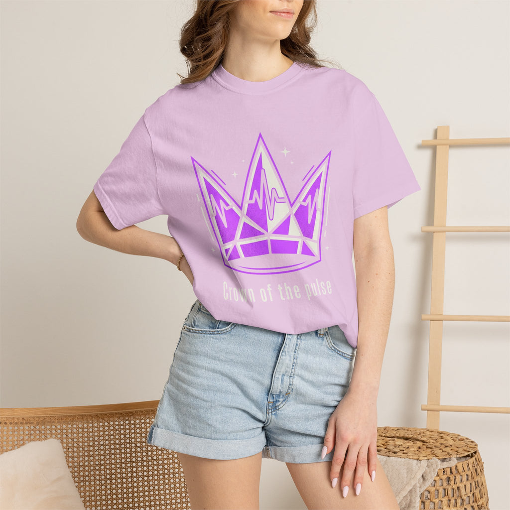 Power Runs Black PRB Crown Graphic T-Shirt — Purple Royal Crown Streetwear Tee by Power Runs Black