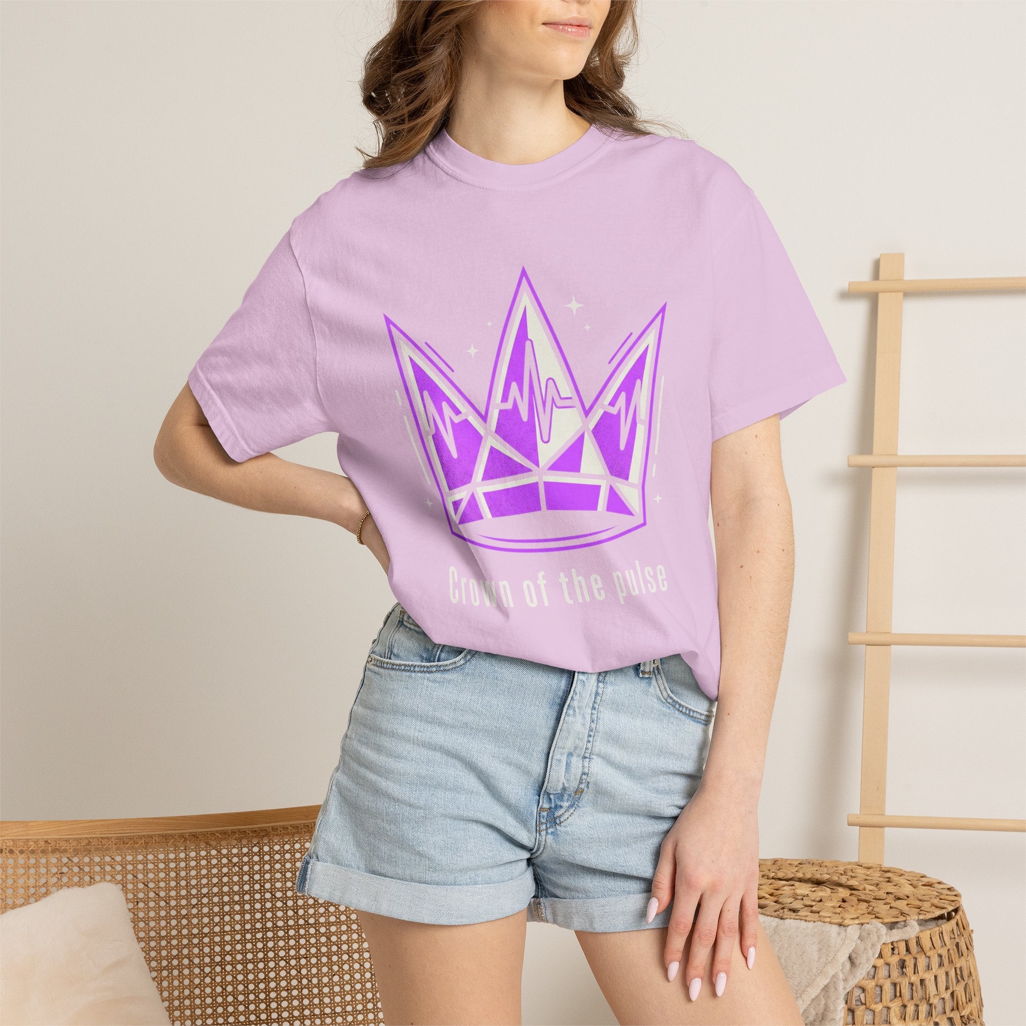 Power Runs Black PRB Crown Graphic T-Shirt — Purple Royal Crown Streetwear Tee by Power Runs Black