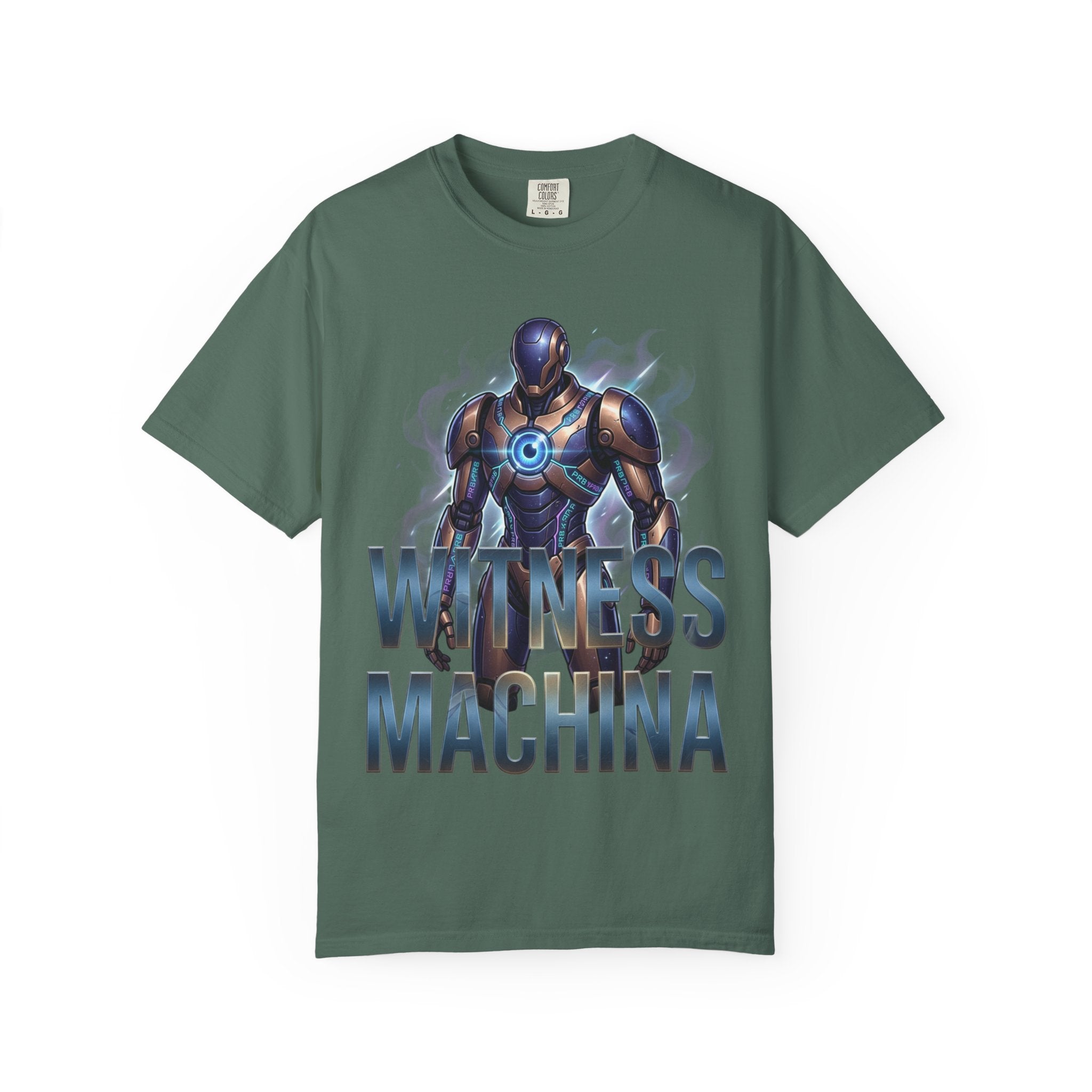 Printify PRB Witness Machina Robot Art T-shirt | Sci-Fi Cyborg Graphic Tee - T-Shirt