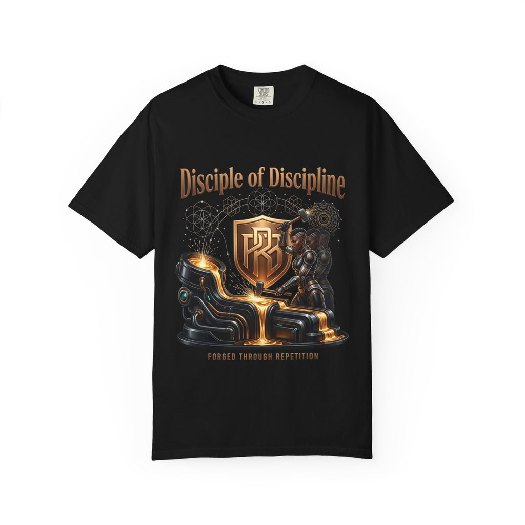 Printify PRB Disciple of Discipline T-Shirt — Forge Through Repetition Graphic Tee - T-Shirt