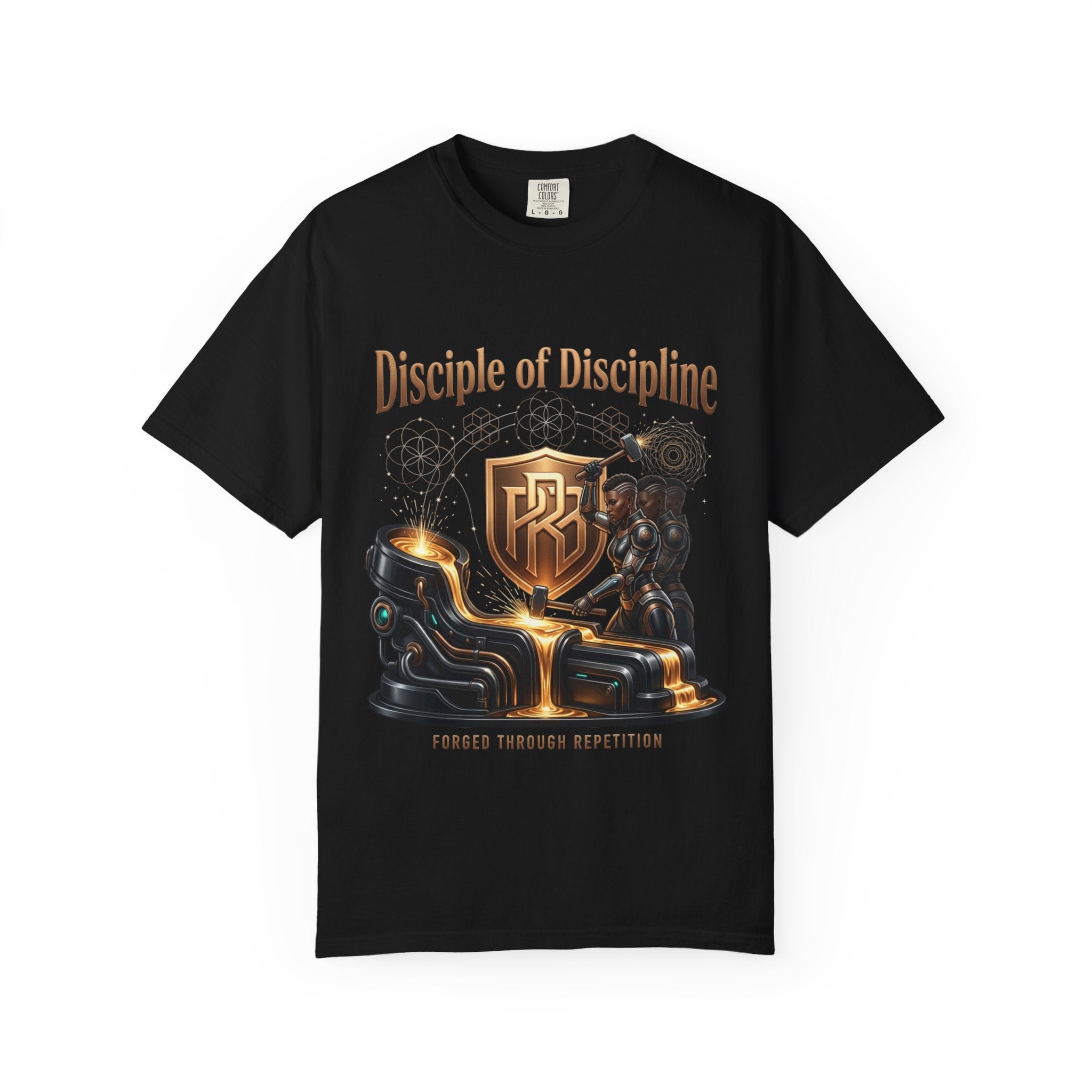 Printify PRB Disciple of Discipline T-Shirt — Forge Through Repetition Graphic Tee - T-Shirt