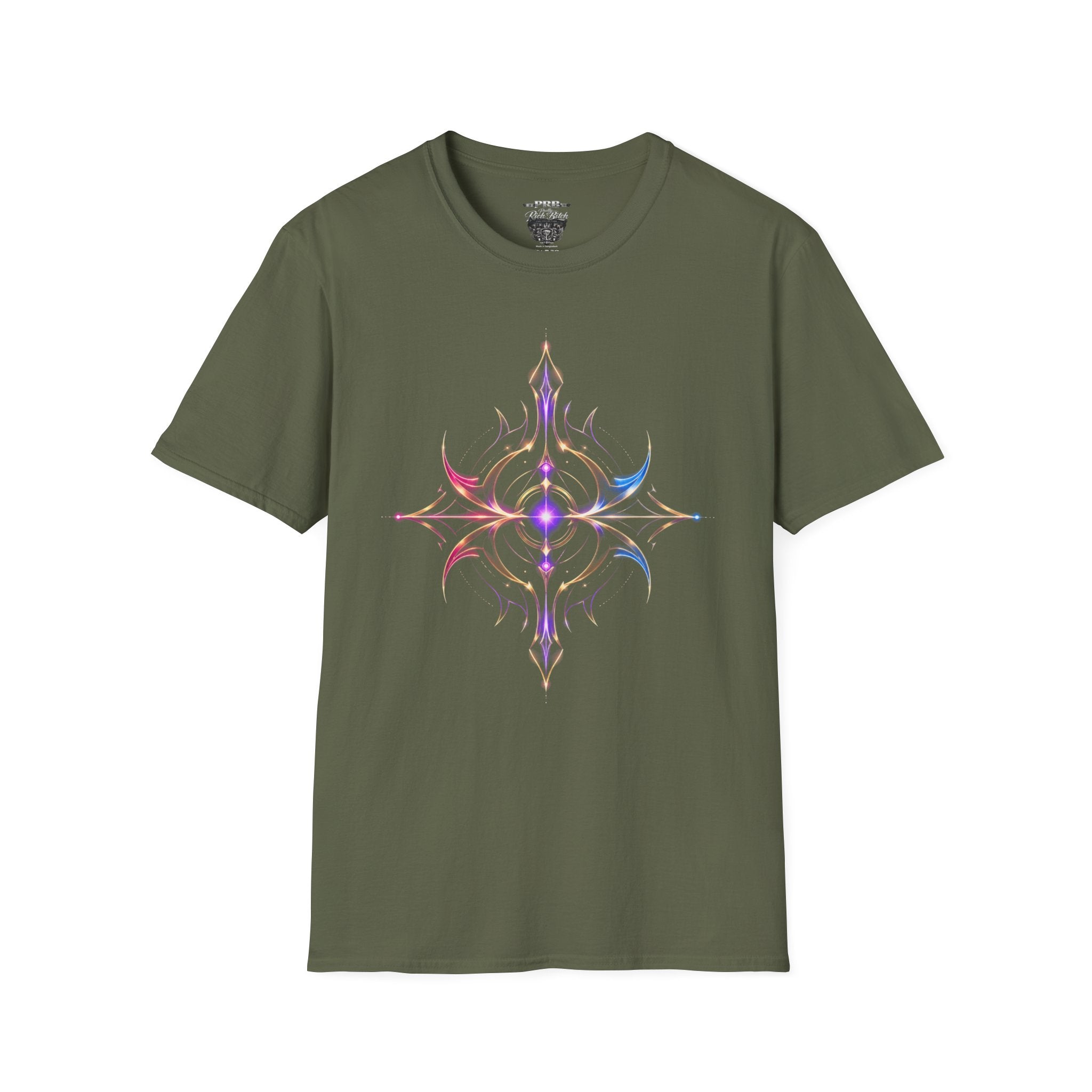 Power Runs Black PRB Pretty Rich Bitch The Collection Mystic Mandala Tee — Subtle Pastel Spiritual Graphic T-Shirt by Power Runs Black