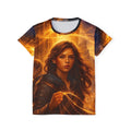 PRB Fiery Sorceress Illustration Jersey | Women's Sports Jersey by Power Runs Black