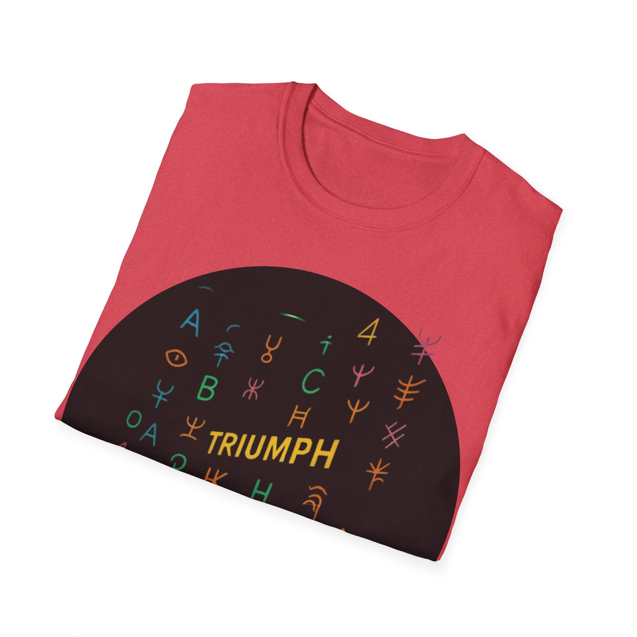 PRB Triumph Afro Hair Silhouette T-Shirt | Black Hair Alphabet Design by Power Runs Black