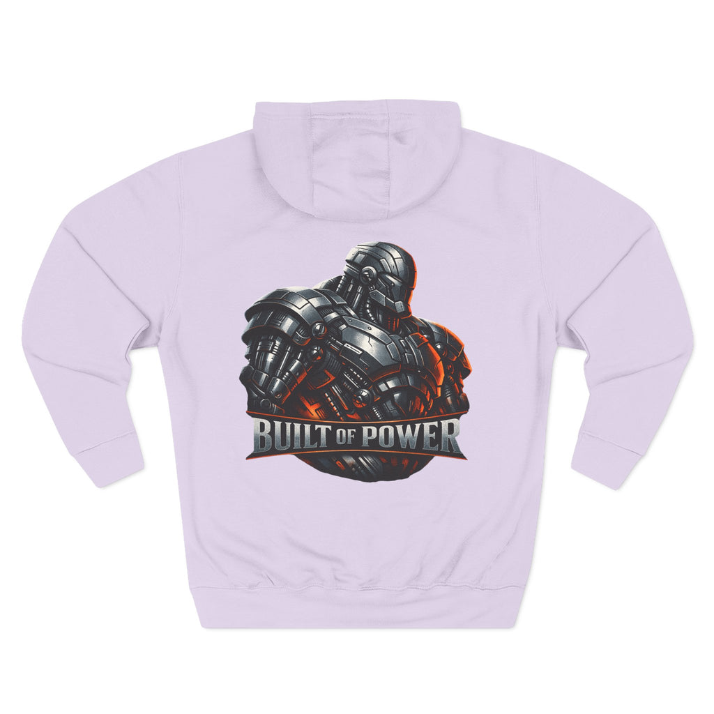 PRB Built of Power Graphic Hoodie — ‘Power Runs Black’ Industrial Mech Design by Power Runs Black