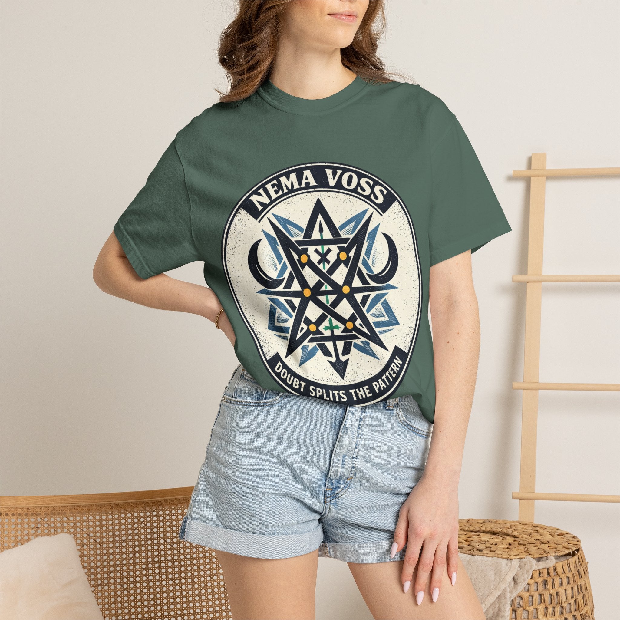 Power Runs Black PRB Nema Voss 'Doubt Splits the Pattern' Graphic T-Shirt by Power Runs Black