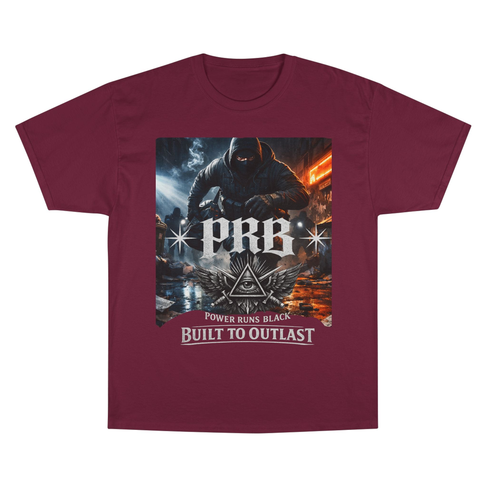 PRB 'Built to Outlast' Graphic Tee by Power Runs Black