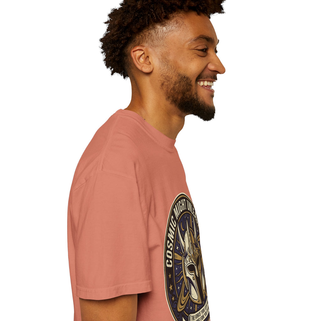 PRB Starforged Flex Cosmic Might Unleashed T-Shirt — Mythic Helmet Graphic Tee by Power Runs Black