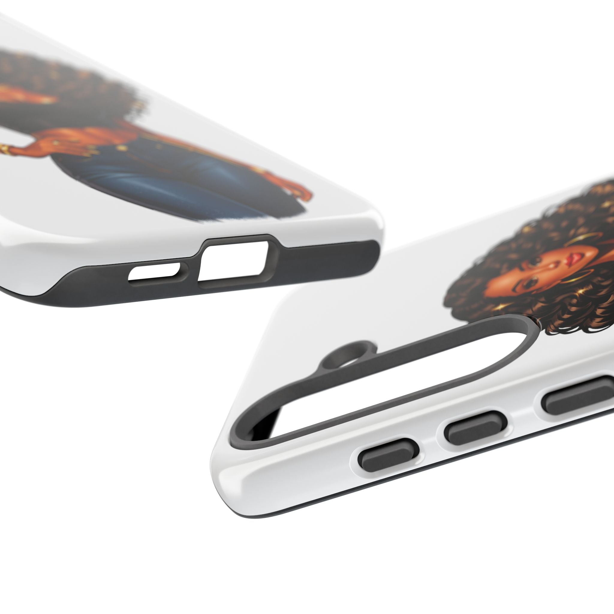 Pretty Rich Bitch by PRB Curly Hair Phone Case by Printify