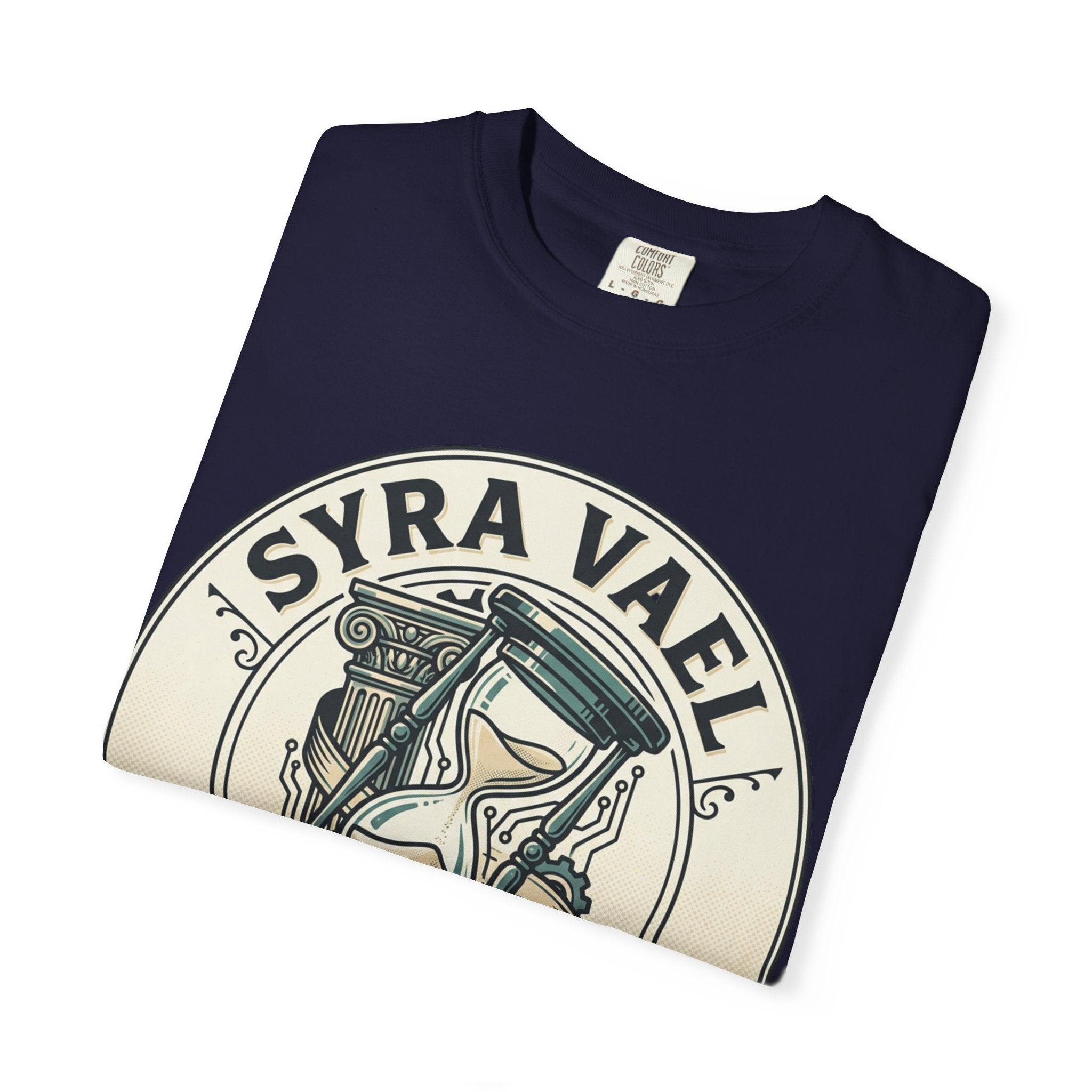 Power Runs Black PRB Syra Vael Hourglass Emblem T-Shirt by Printify