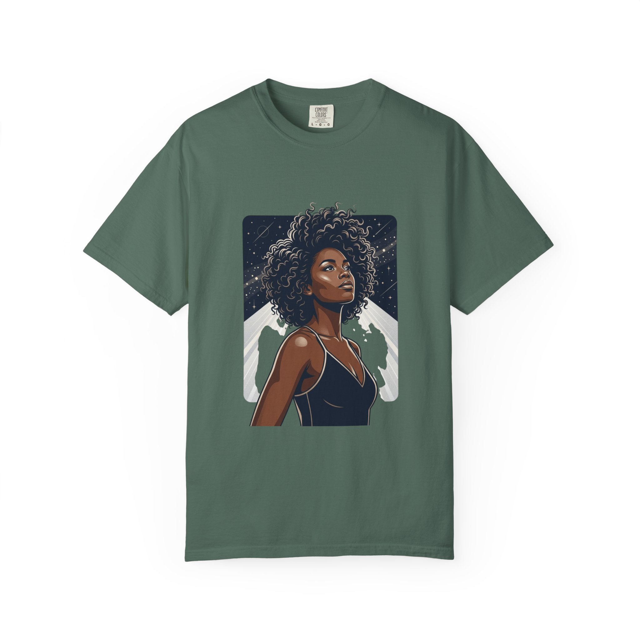 Pretty Rich Bitch The Collection by PRB T-Shirt — Afro Woman Graphic Tee by Power Runs Black