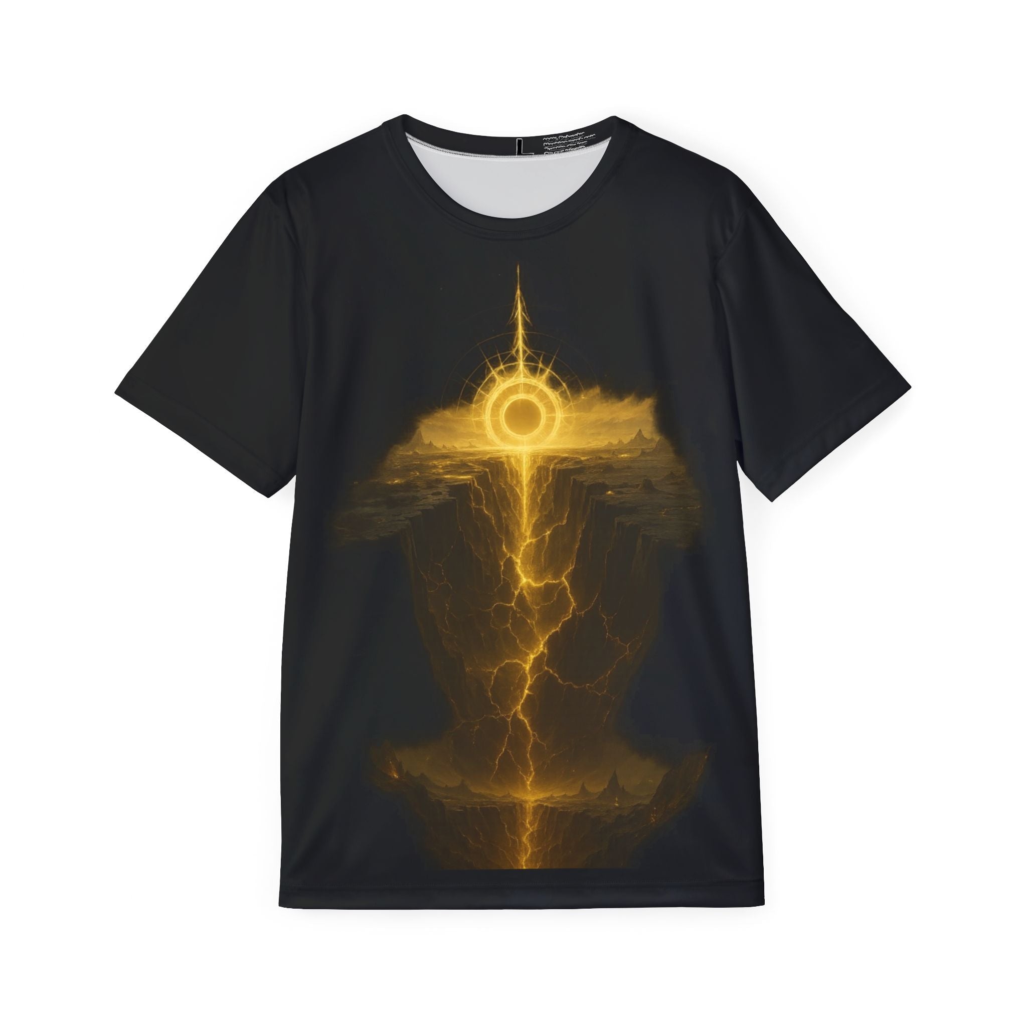 PRB Signal Golden Lightning Sigil Jersey | Sports Tee, Mystic Storm Graphic by Printify