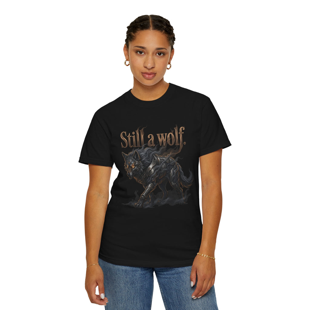PRB Still a Wolf T-Shirt — Dark Wolf Graphic Tee by Printify