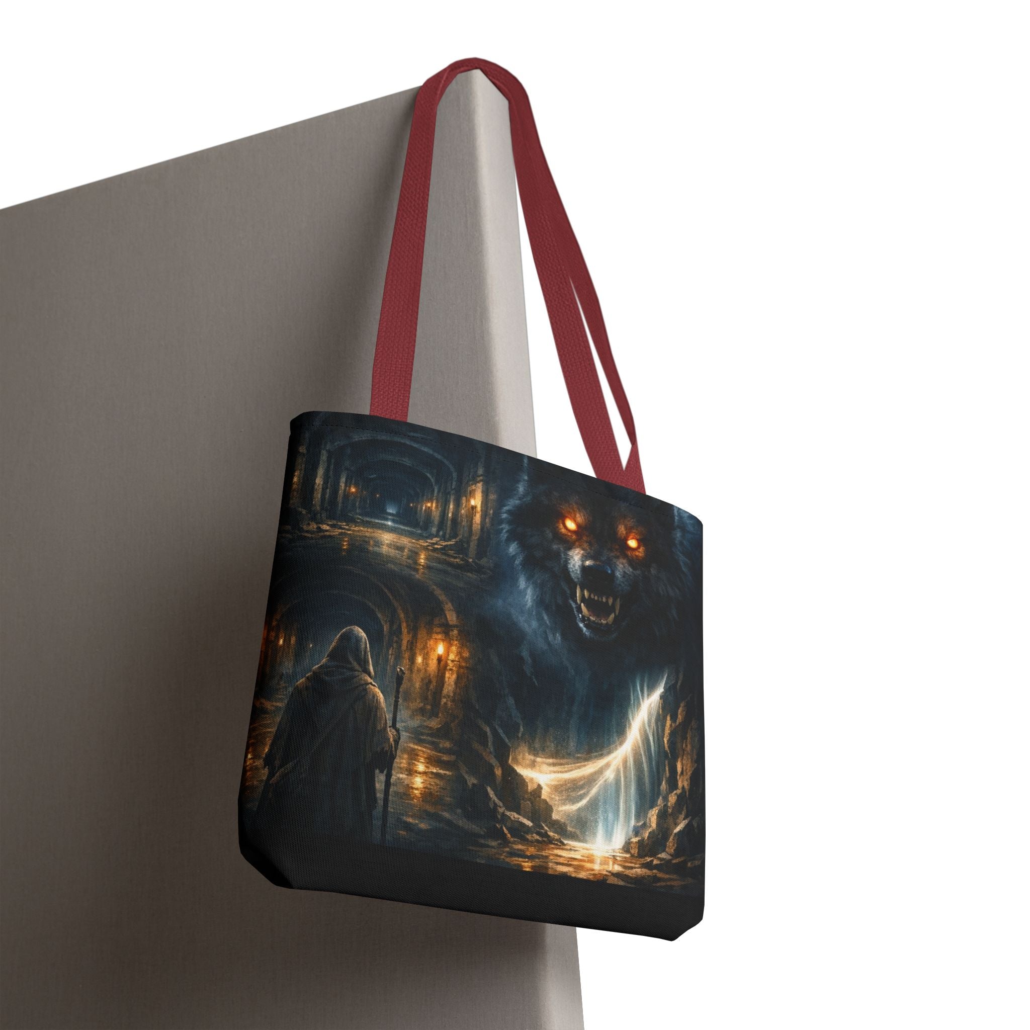 PRB The Echo Hounds Illustration Tote Bag | Gothic Horror Artwork by Printify