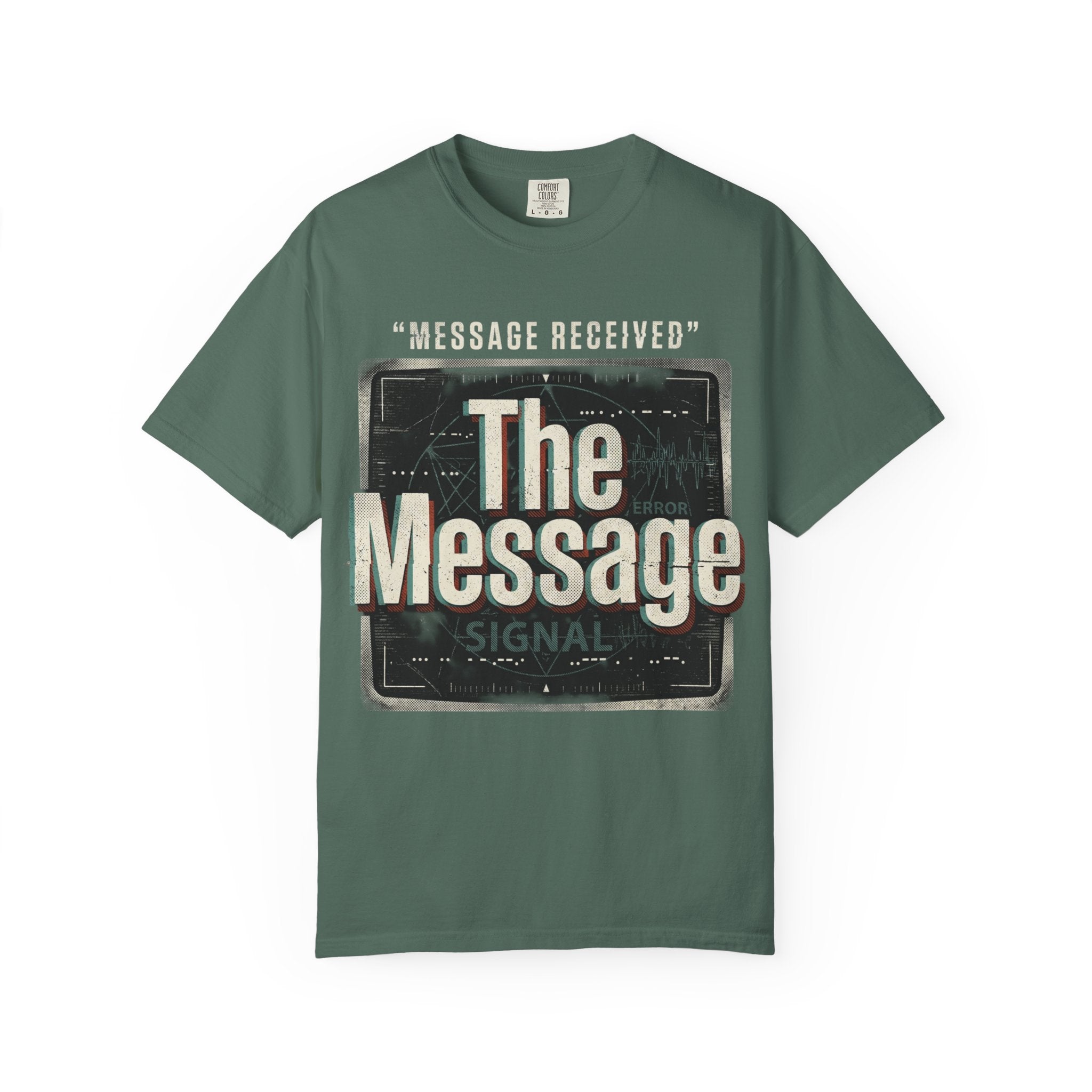 Power Runs Black PRB The Message Signal T-Shirt — Retro Graphic Tee with 'Message Received' Design by Power Runs Black