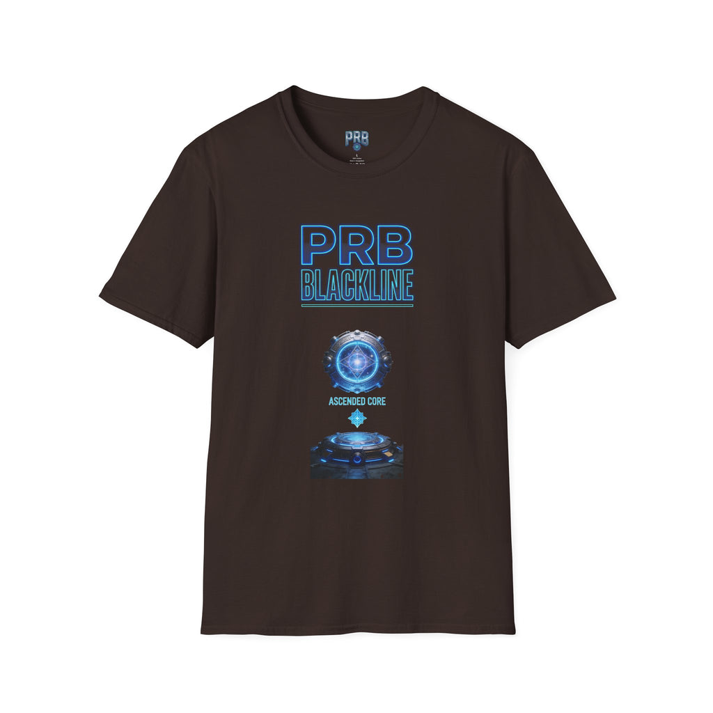 PRB Blackline Futuristic DJ Tee — Electronic Music Graphic T-Shirt by Power Runs Black