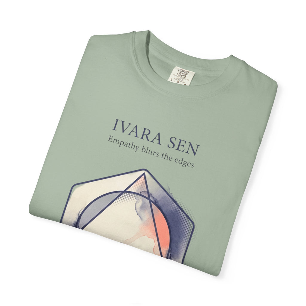 Power Runs Black PRB Abstract Geometric Tee — “Ivara Sen: Feeling Dissolves Boundaries” by Power Runs Black